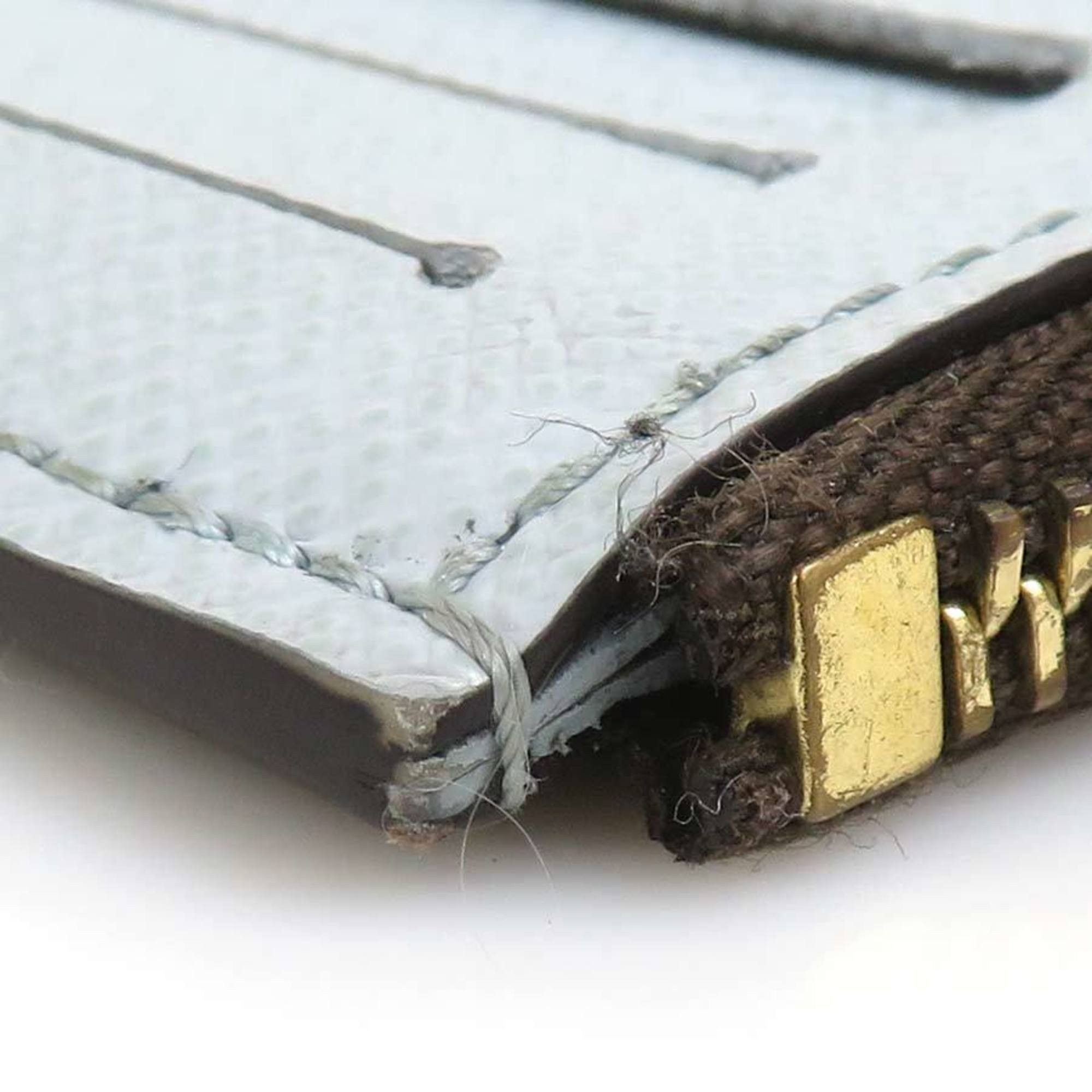 Louis Vuitton Louis Vuitton Wallet, Coin Purse, Business Card Holder, Case, Monogram Porte Carte Romy, Canvas, Brown x Light Blue, Men's and Women's, M83602, Free Shipping, 56620i Size ONE SIZE - 8 Thumbnail
