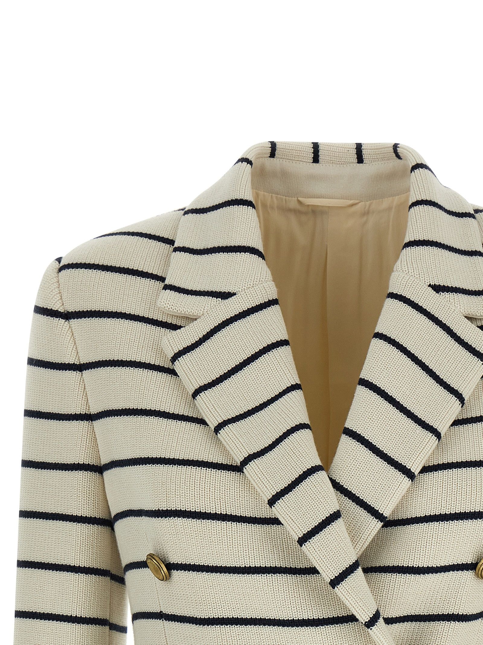 Brunello Cucinelli Striped Sweater Blazer Size S / US 4 / IT 40 - 3 Thumbnail