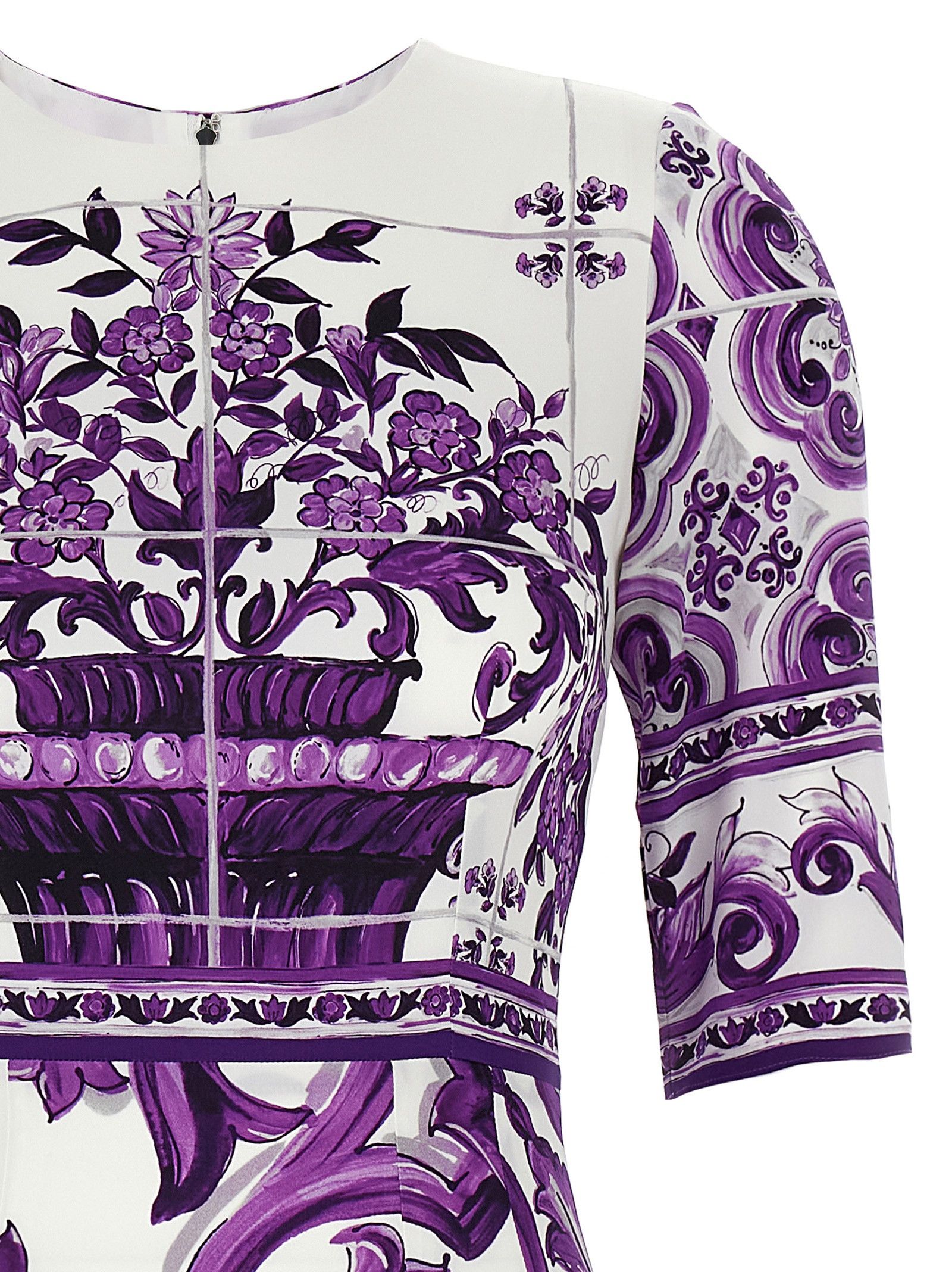 Dolce & Gabbana 'Maiolica' Print Dress Size XS / US 0-2 / IT 36-38 - 3 Thumbnail