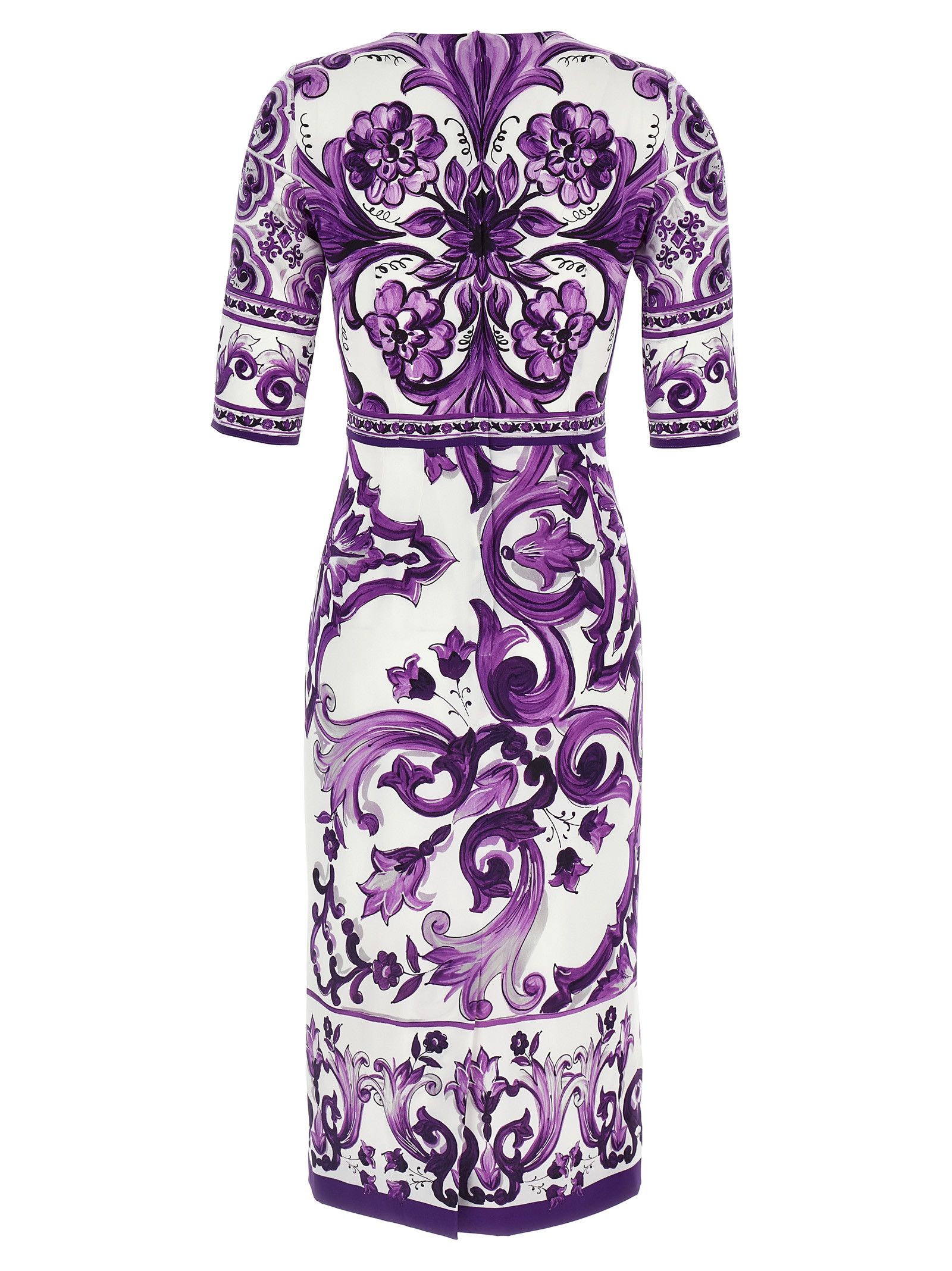 Dolce & Gabbana 'Maiolica' Print Dress Size XS / US 0-2 / IT 36-38 - 2 Thumbnail