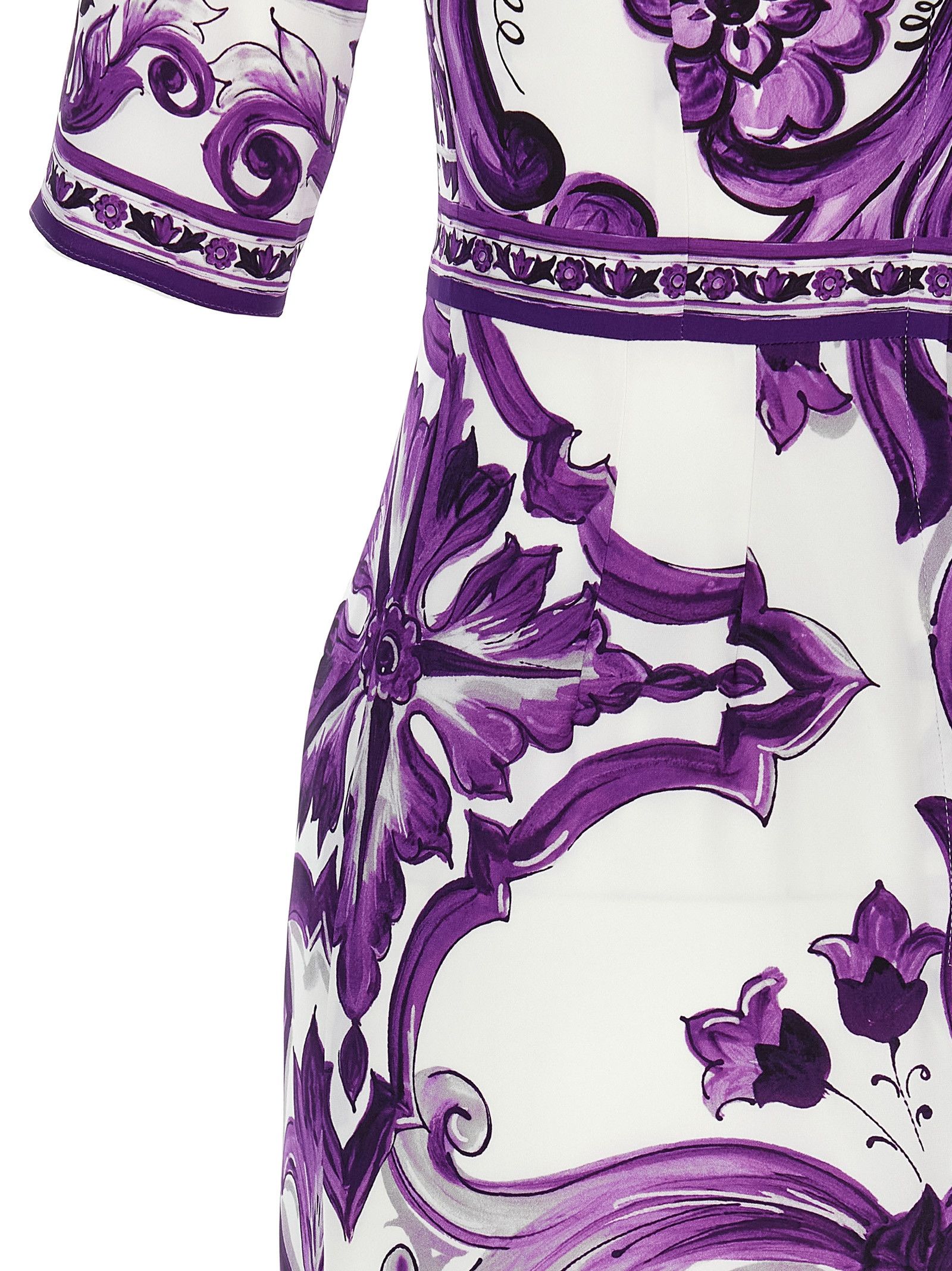 Dolce & Gabbana 'Maiolica' Print Dress Size XS / US 0-2 / IT 36-38 - 4 Thumbnail