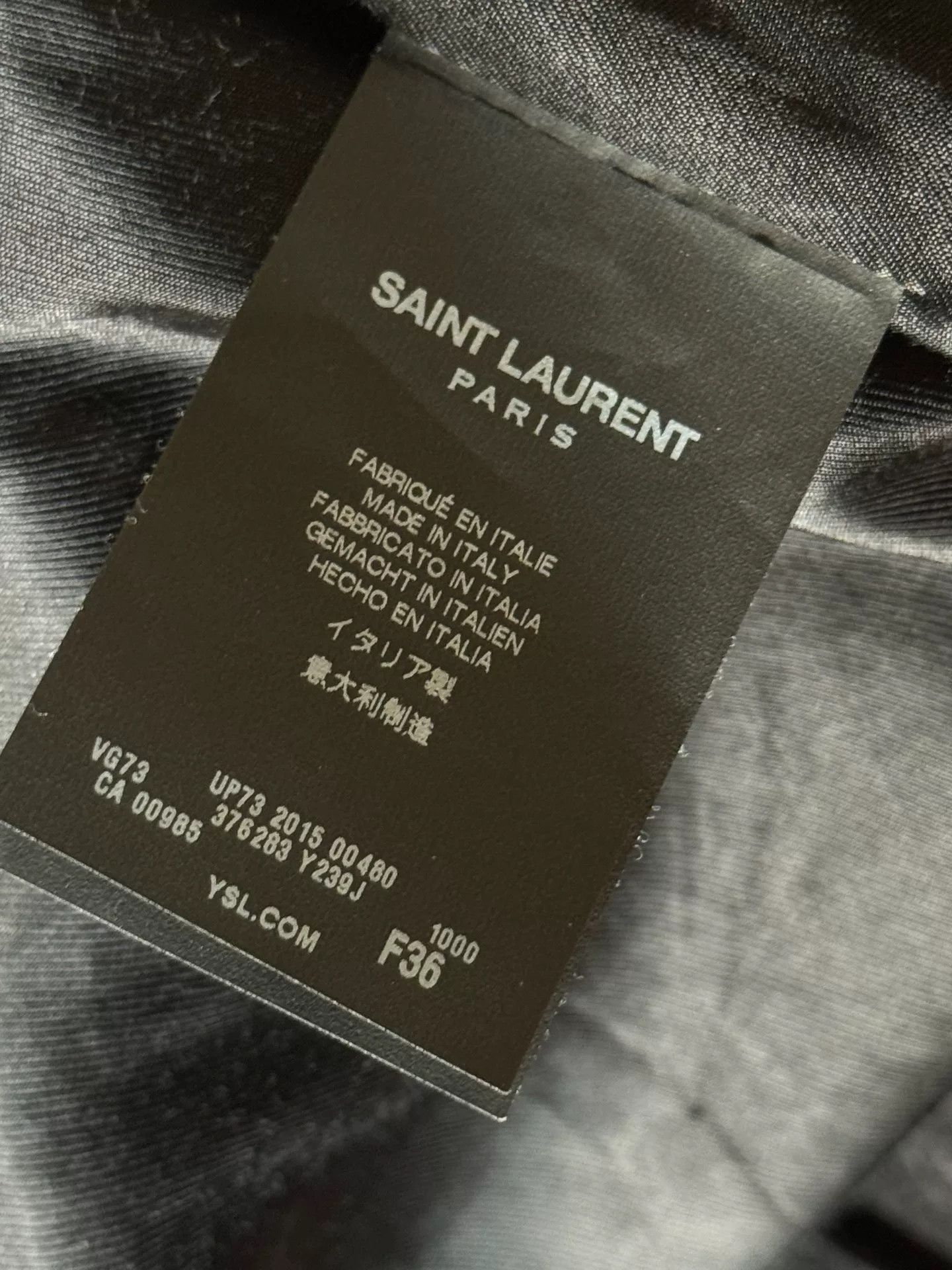Saint Laurent Paris Saint Laurent SLP Black Varsity Jacket Size US S / EU 44-46 / 1 - 9 Thumbnail
