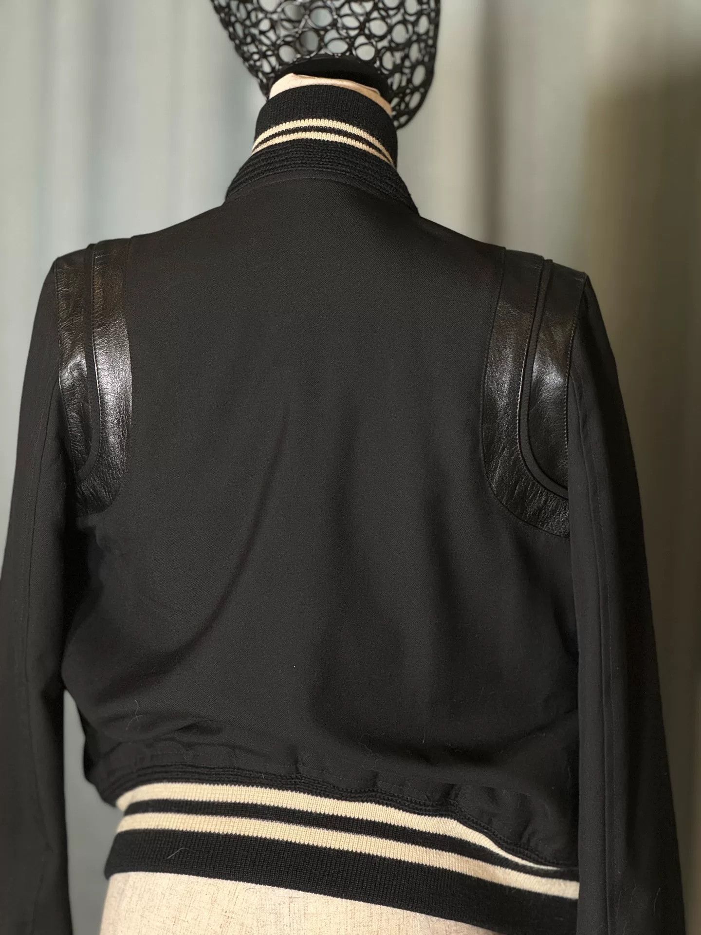 Saint Laurent Paris Saint Laurent SLP Black Varsity Jacket Size US S / EU 44-46 / 1 - 4 Thumbnail
