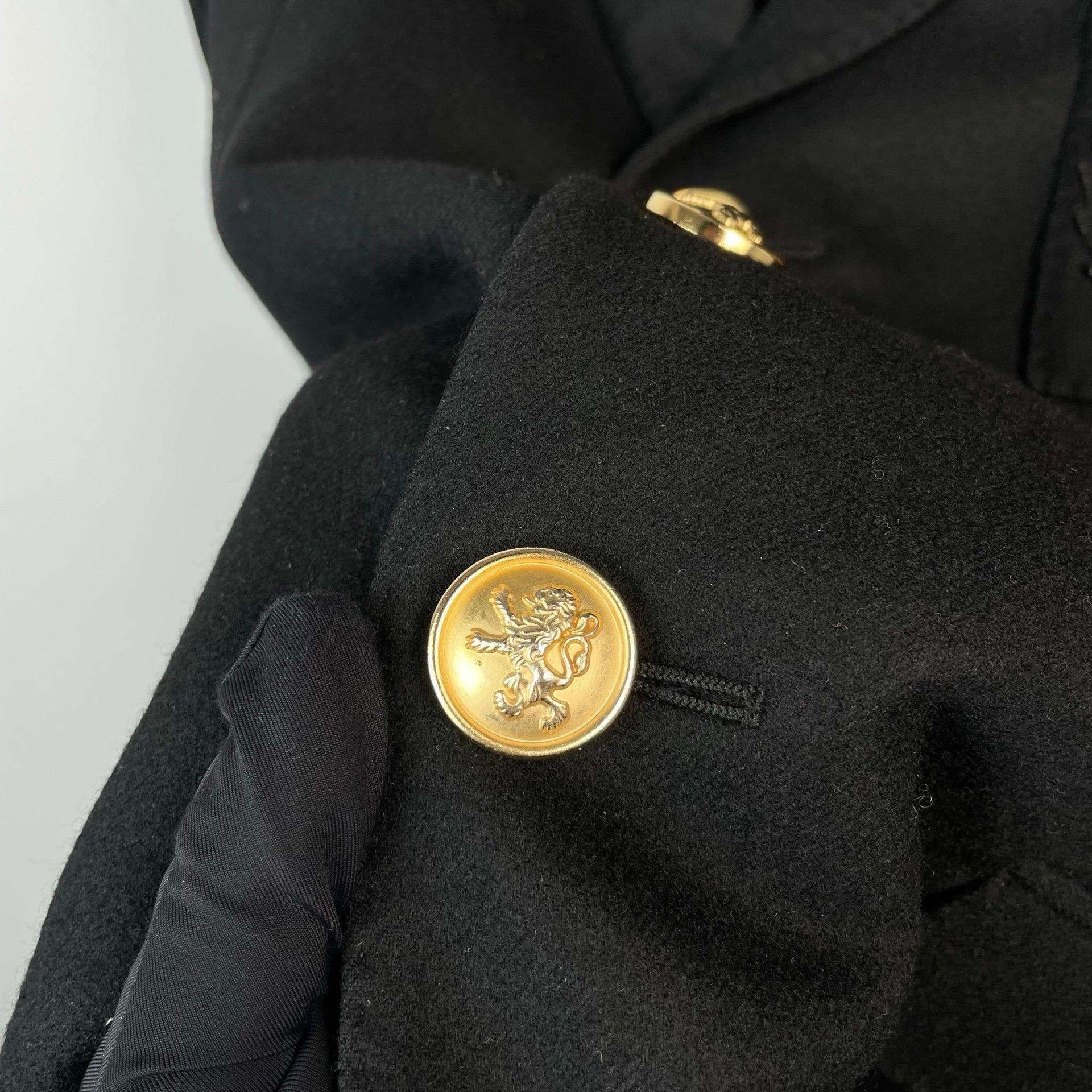 Saint Laurent Paris Saint Laurent Black Wool/Silk Blazer Size US M / EU 48-50 / 2 - 2 Thumbnail