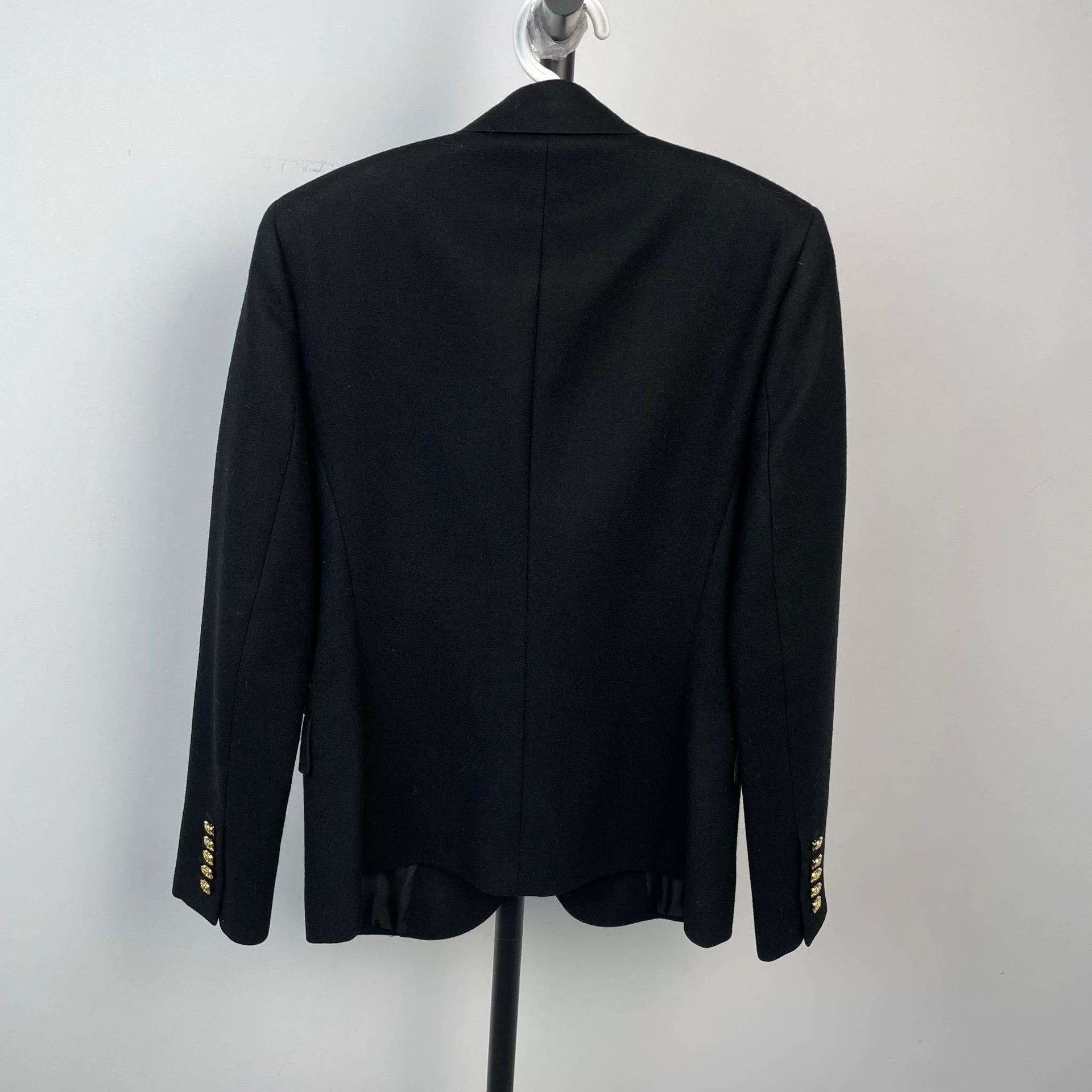 Saint Laurent Paris Saint Laurent Black Wool/Silk Blazer Size US M / EU 48-50 / 2 - 9 Thumbnail