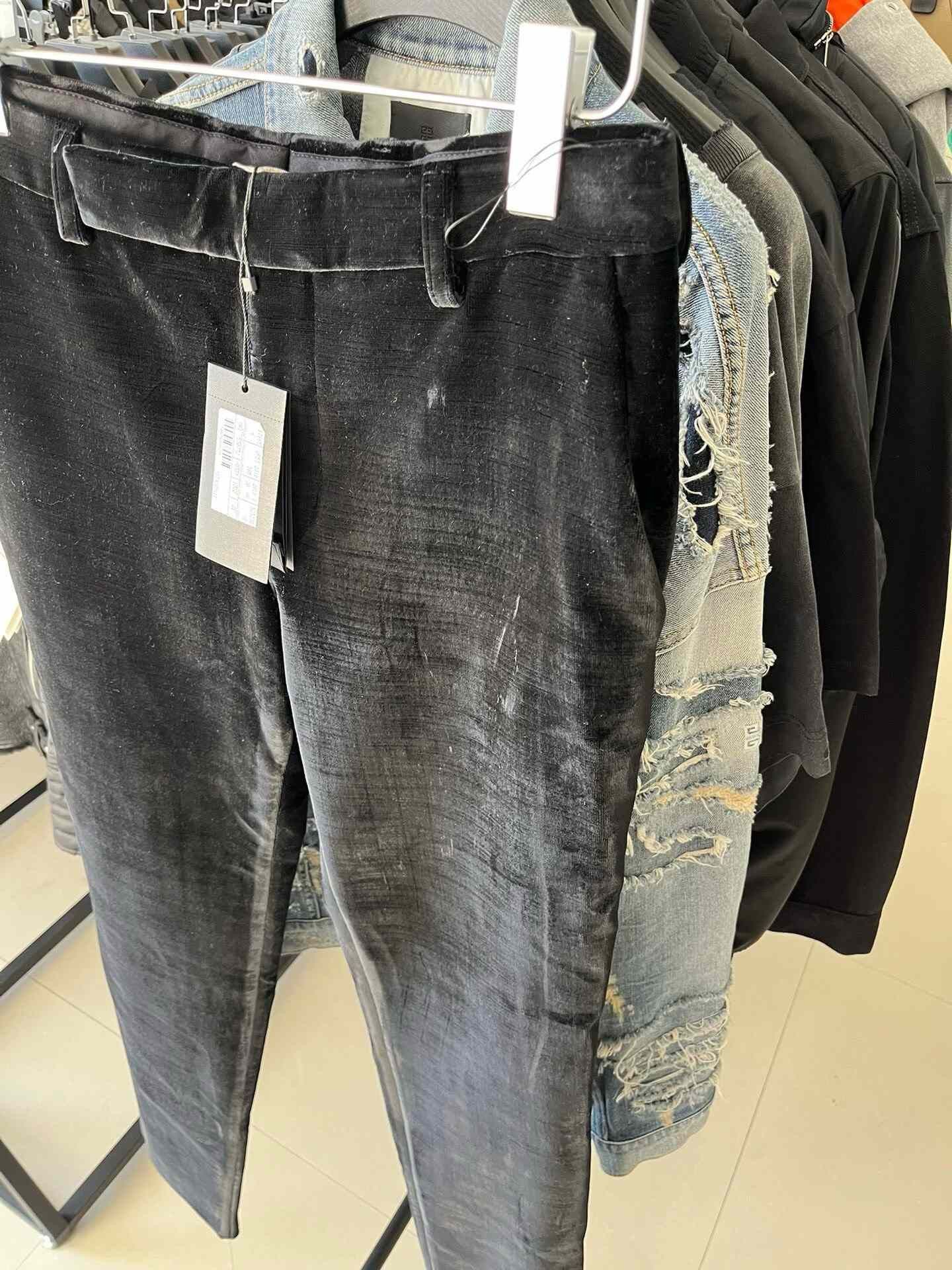 Saint Laurent Paris YSL Saint Laurent Black Velvet Trousers Size US 30 / EU 46 - 3 Thumbnail