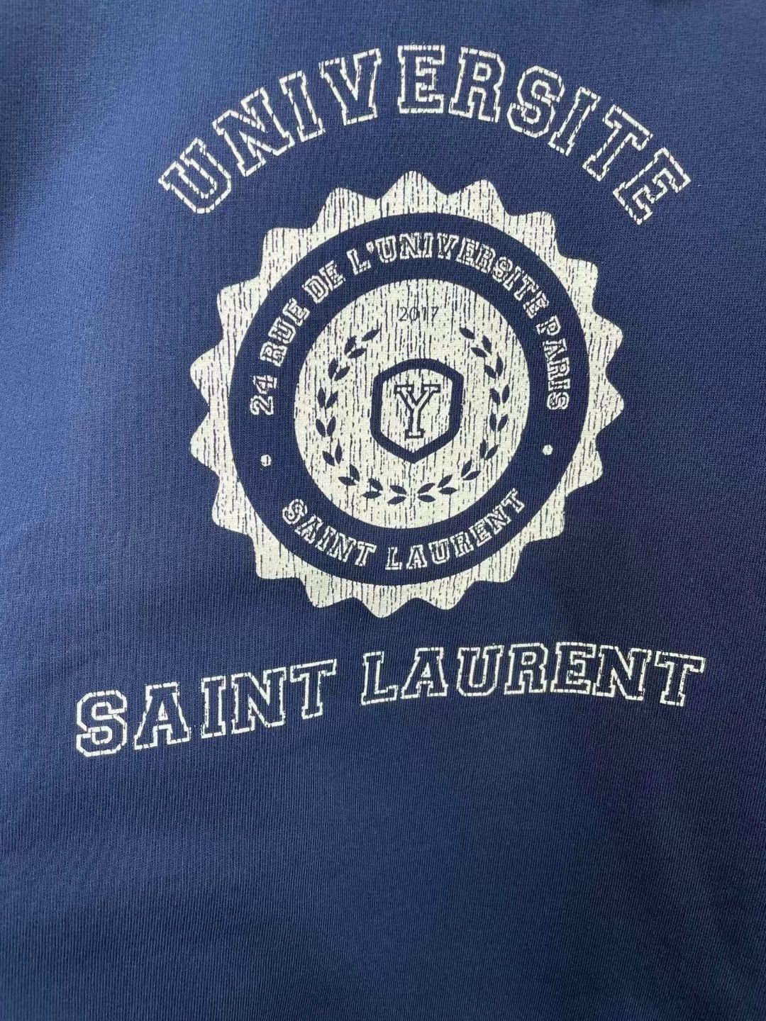 Saint Laurent Paris Saint Laurent Men's UNIVERSITE Logo Sweatshirt Size US M / EU 48-50 / 2 - 3 Thumbnail