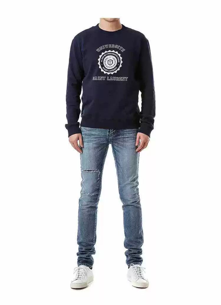 Saint Laurent Paris Saint Laurent Men's UNIVERSITE Logo Sweatshirt Size US M / EU 48-50 / 2 - 4 Thumbnail