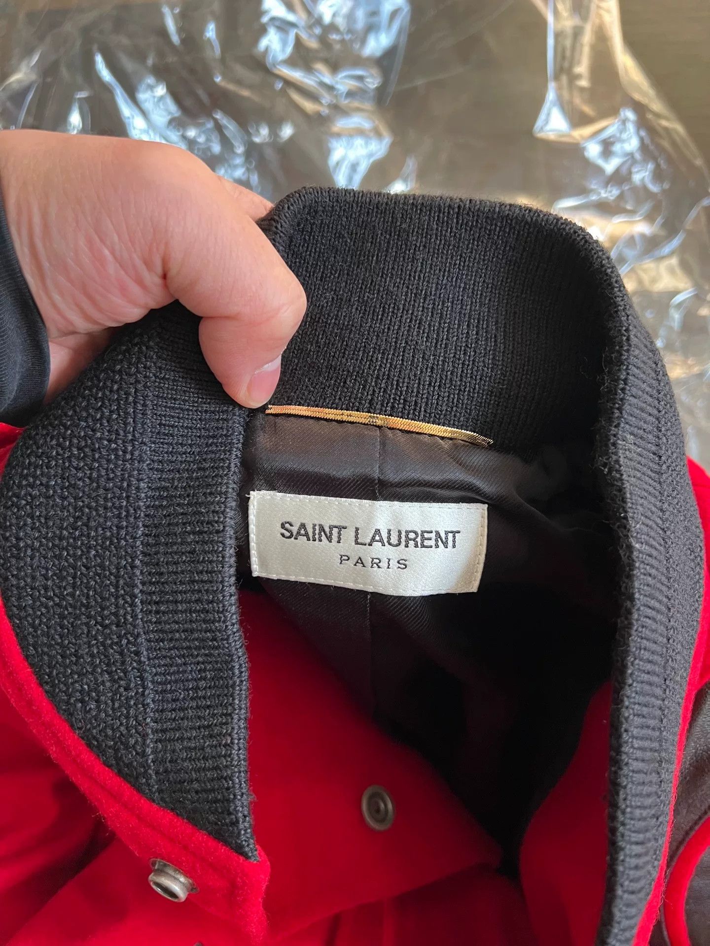Saint Laurent Paris Saint Laurent Red Wool Teddy Jacket Size S / US 4 / IT 40 - 3 Thumbnail