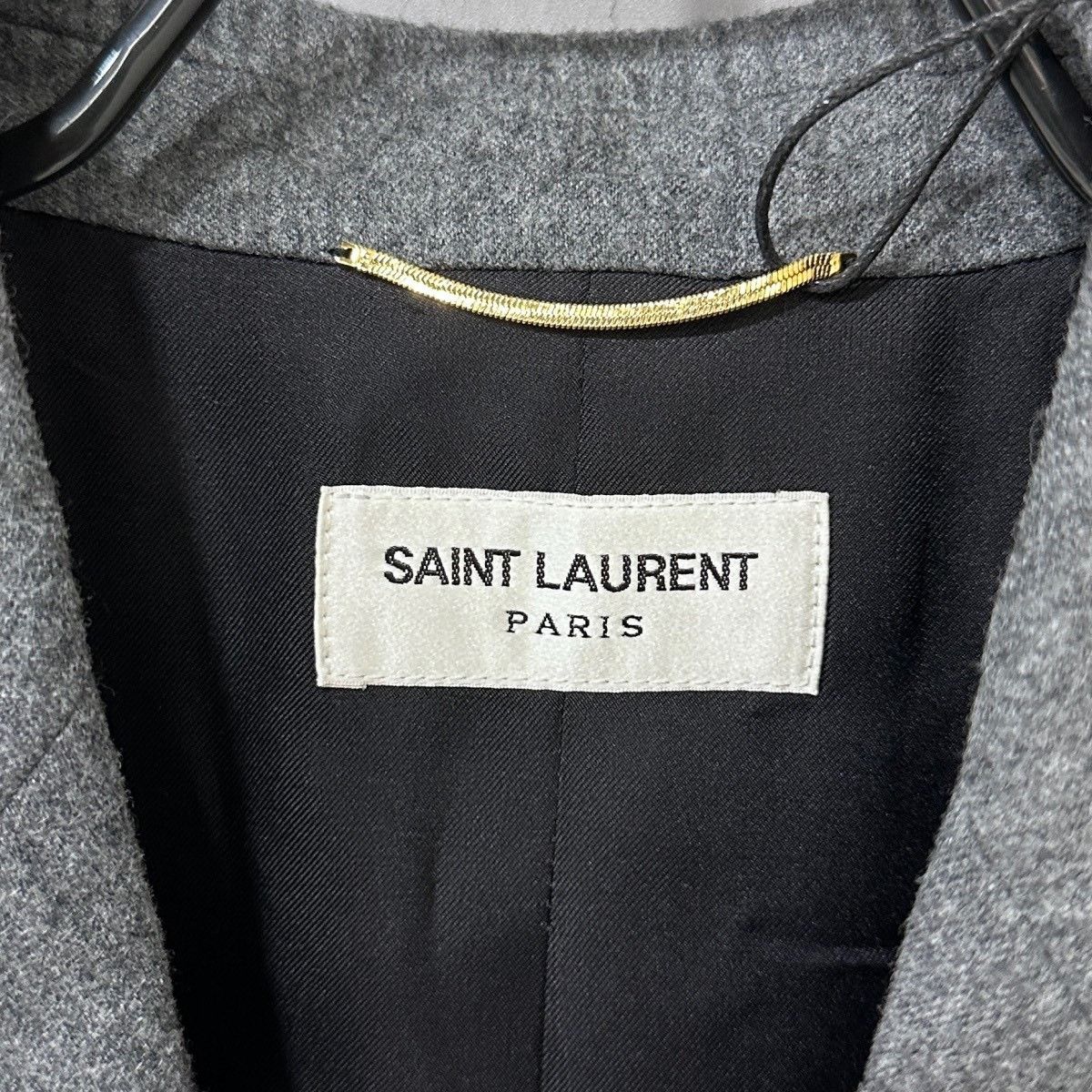 Saint Laurent Paris Saint Laurent Gray Double-Breasted Blazer Size US M / EU 48-50 / 2 - 4 Thumbnail