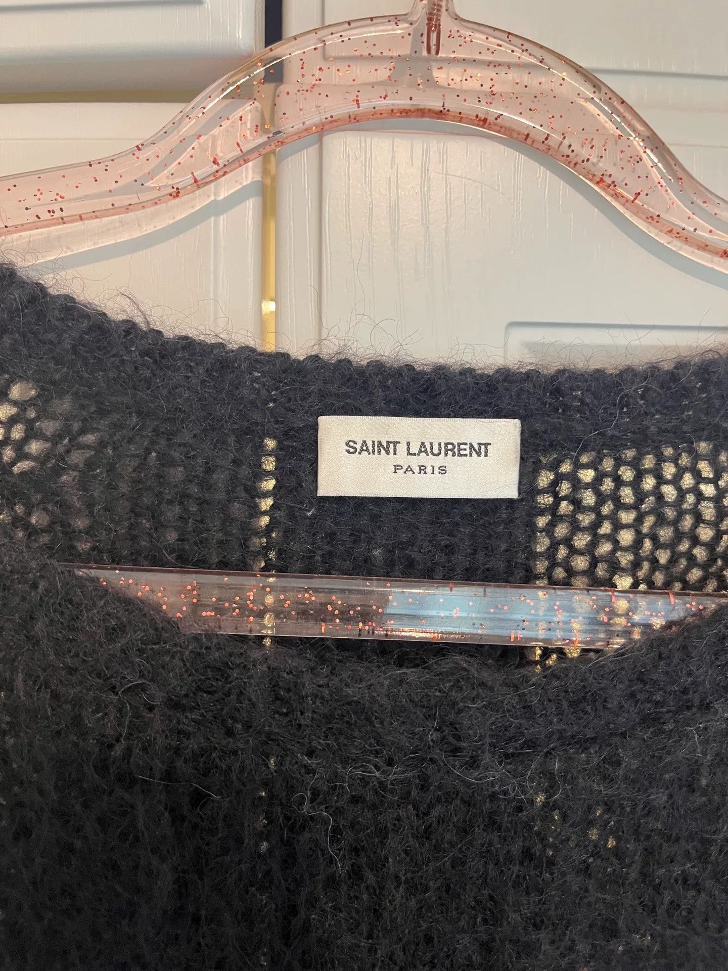 Saint Laurent Paris YSL 2022 Mohair Blend Sweater Size XL / US 12-14 / IT 48-50 - 3 Thumbnail