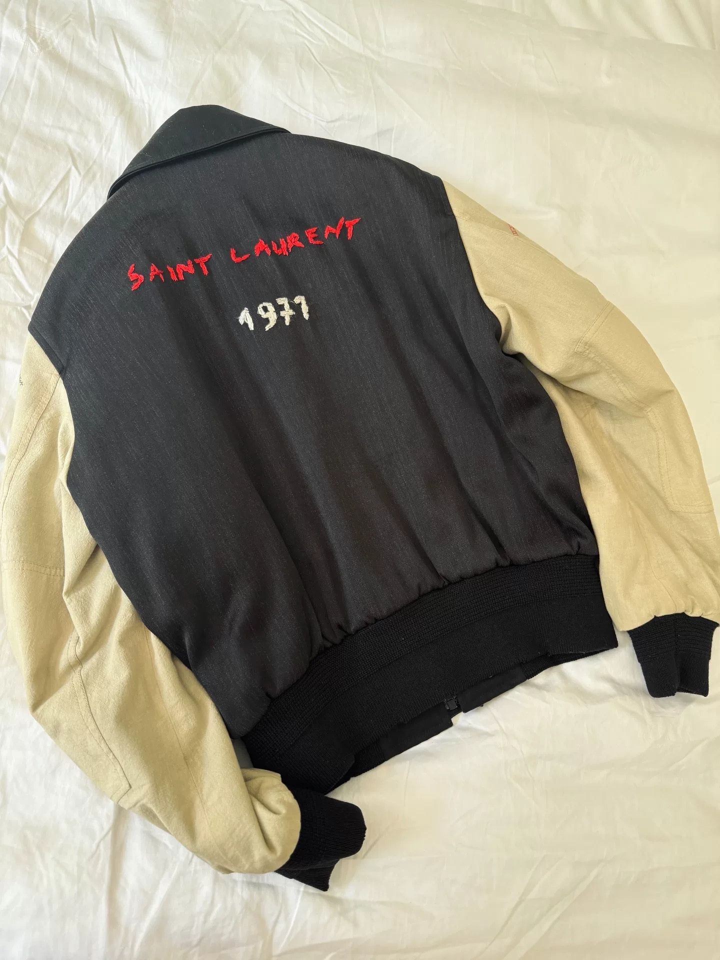 Saint Laurent Paris Saint Laurent Vintage Baseball Jacket Size US M / EU 48-50 / 2 - 2 Thumbnail