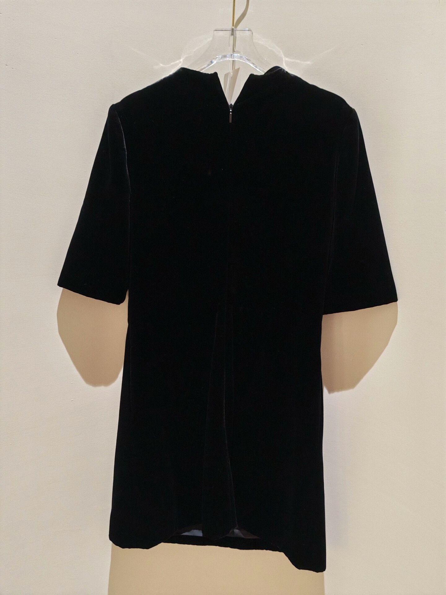 Saint Laurent Paris Saint Laurent Beaded Bow Velvet Dress Size S / US 4 / IT 40 - 5 Thumbnail