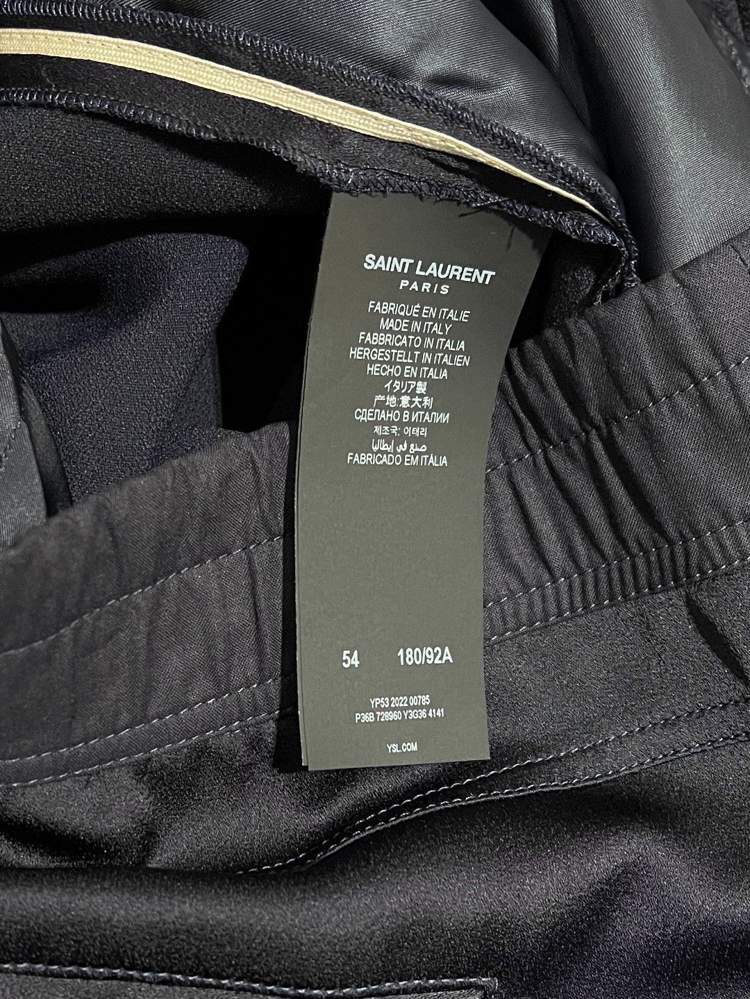 Saint Laurent Paris SAINT LAURENT Drawstring Satin Pants Size US 36 / EU 52 - 7 Thumbnail