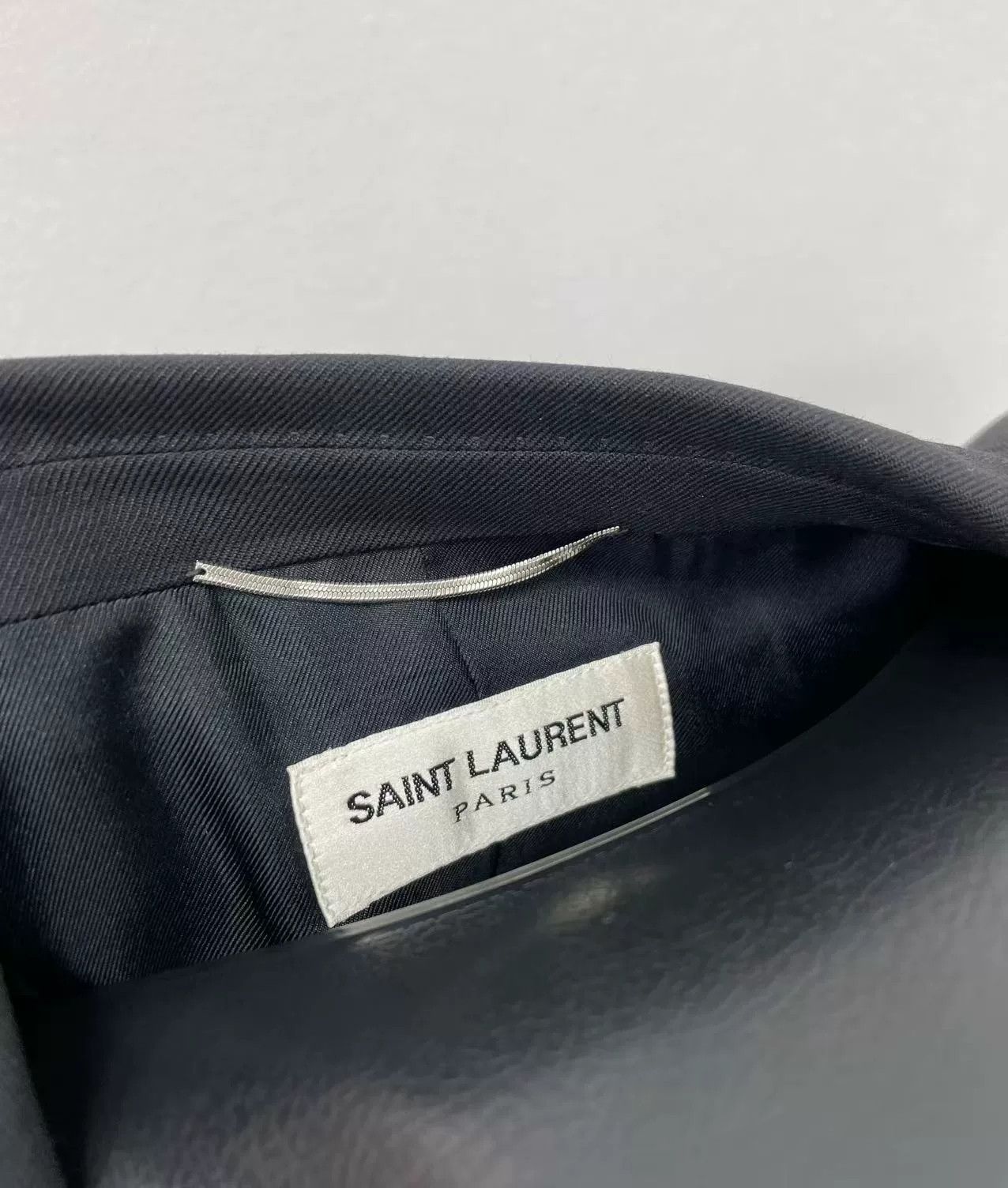 Saint Laurent Paris Saint Laurent Black Wool Blazer Size US L / EU 52-54 / 3 - 5 Thumbnail