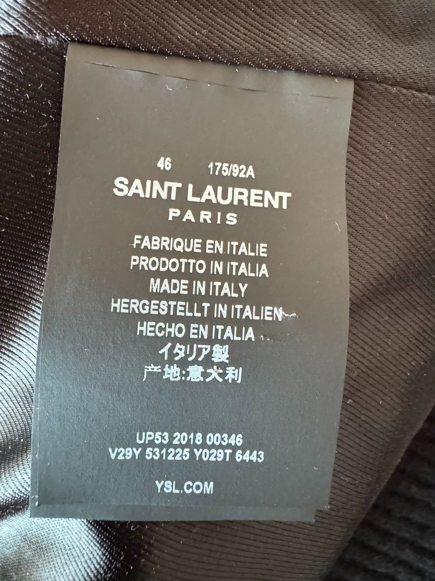 Saint Laurent Paris Saint Laurent Red Black Leather Sleeve Jacket Size US S / EU 44-46 / 1 - 4 Thumbnail