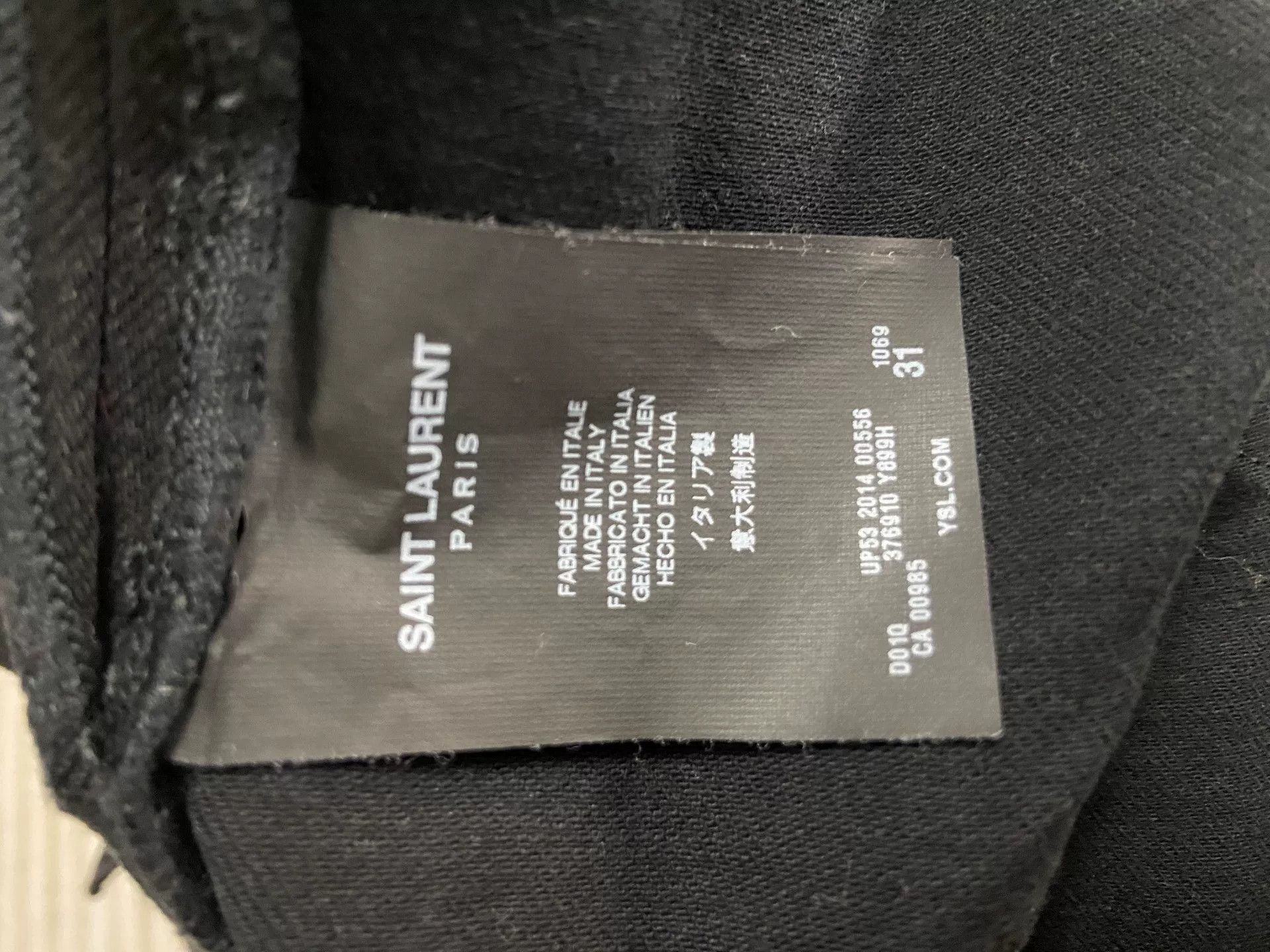 Saint Laurent Paris Saint Laurent Black Jeans Size 31 Size US 31 - 6 Thumbnail