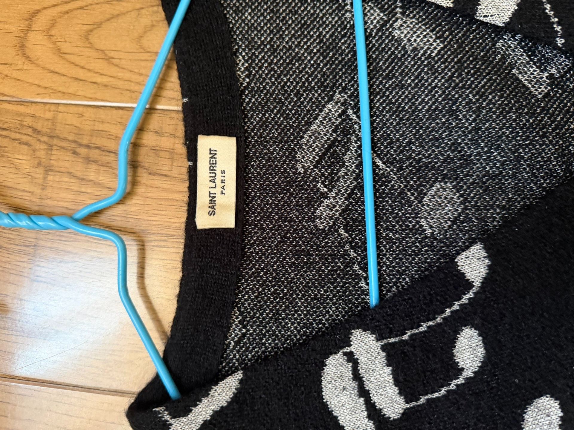 Saint Laurent Paris YSL Black Music Note Cardigan M Size US M / EU 48-50 / 2 - 4 Thumbnail
