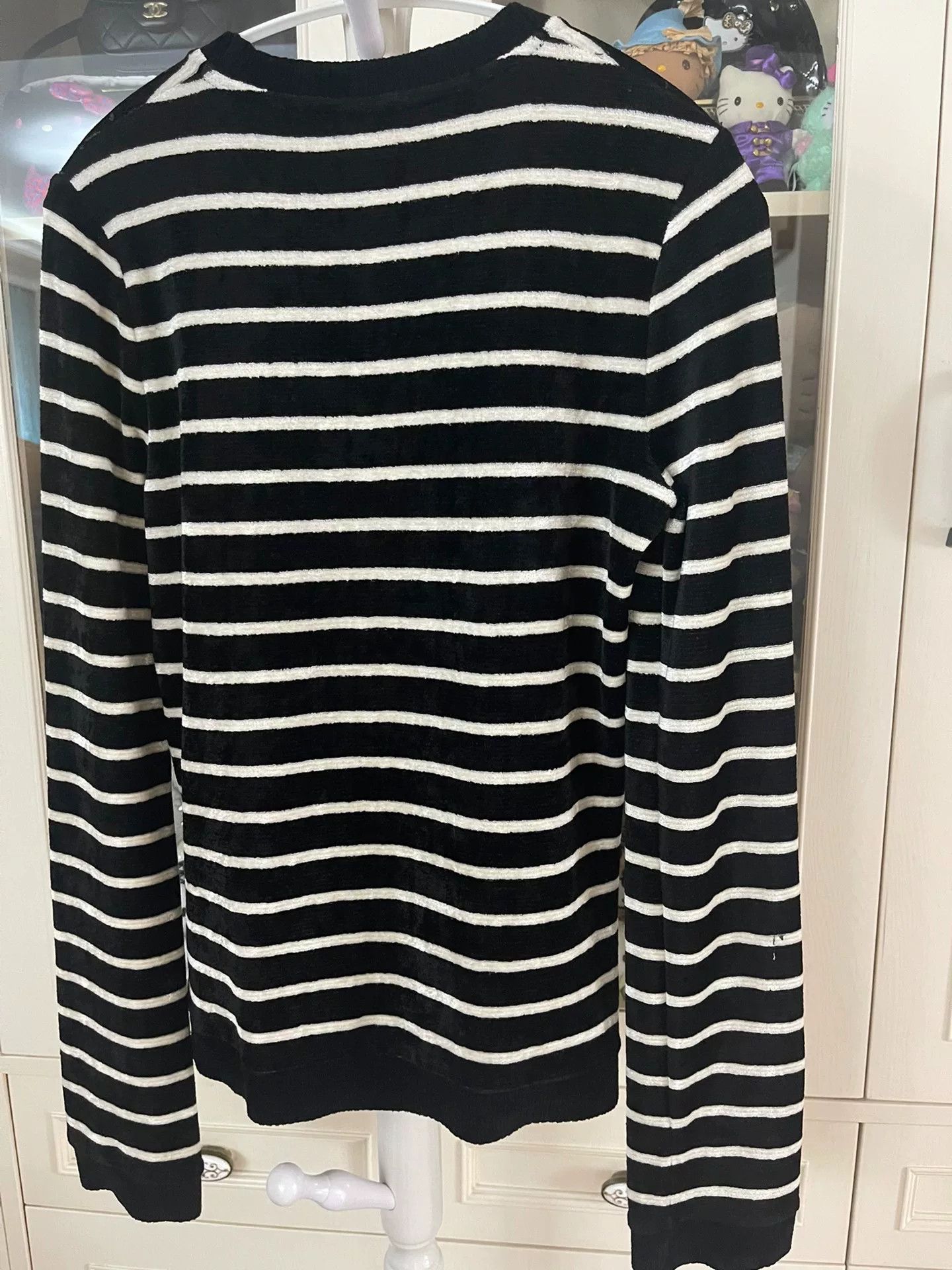 Saint Laurent Paris Saint Laurent Striped Long-Sleeve Sweater Size L / US 10 / IT 46 - 5 Thumbnail