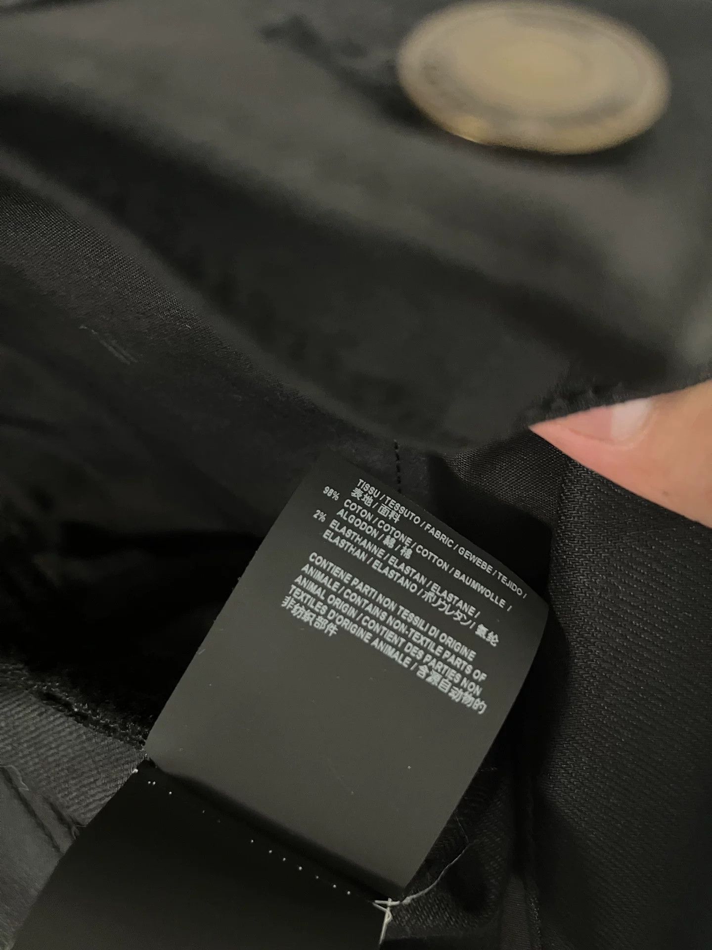 Saint Laurent Paris Saint Laurent D02 Slim Fit Black Jeans Size US 30 / EU 46 - 5 Thumbnail