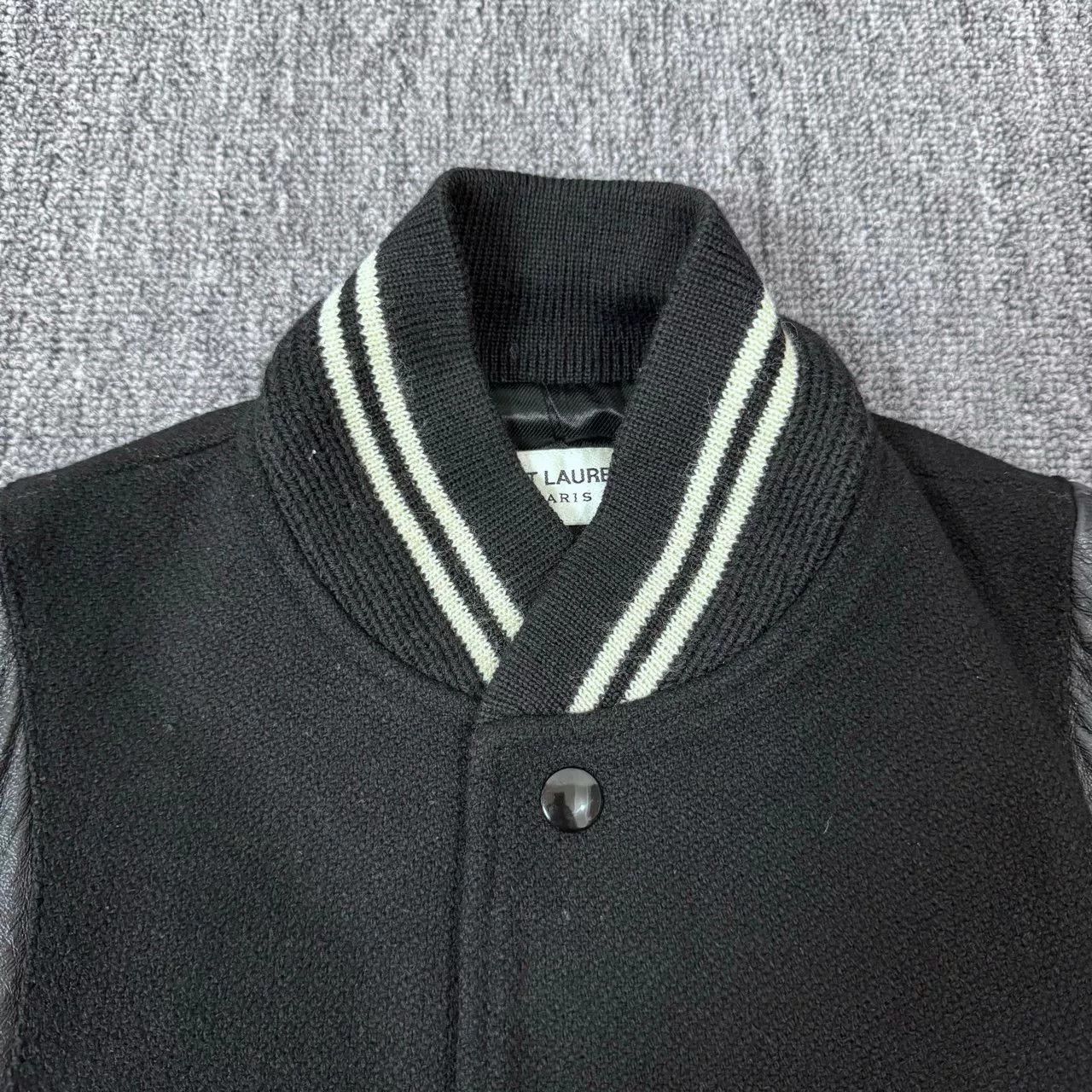 Saint Laurent Paris Saint Laurent Black Varsity Jacket Size US M / EU 48-50 / 2 - 3 Thumbnail