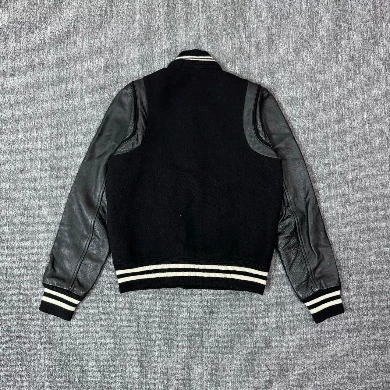 Saint Laurent Paris Saint Laurent Black Varsity Jacket Size US M / EU 48-50 / 2 - 2 Thumbnail