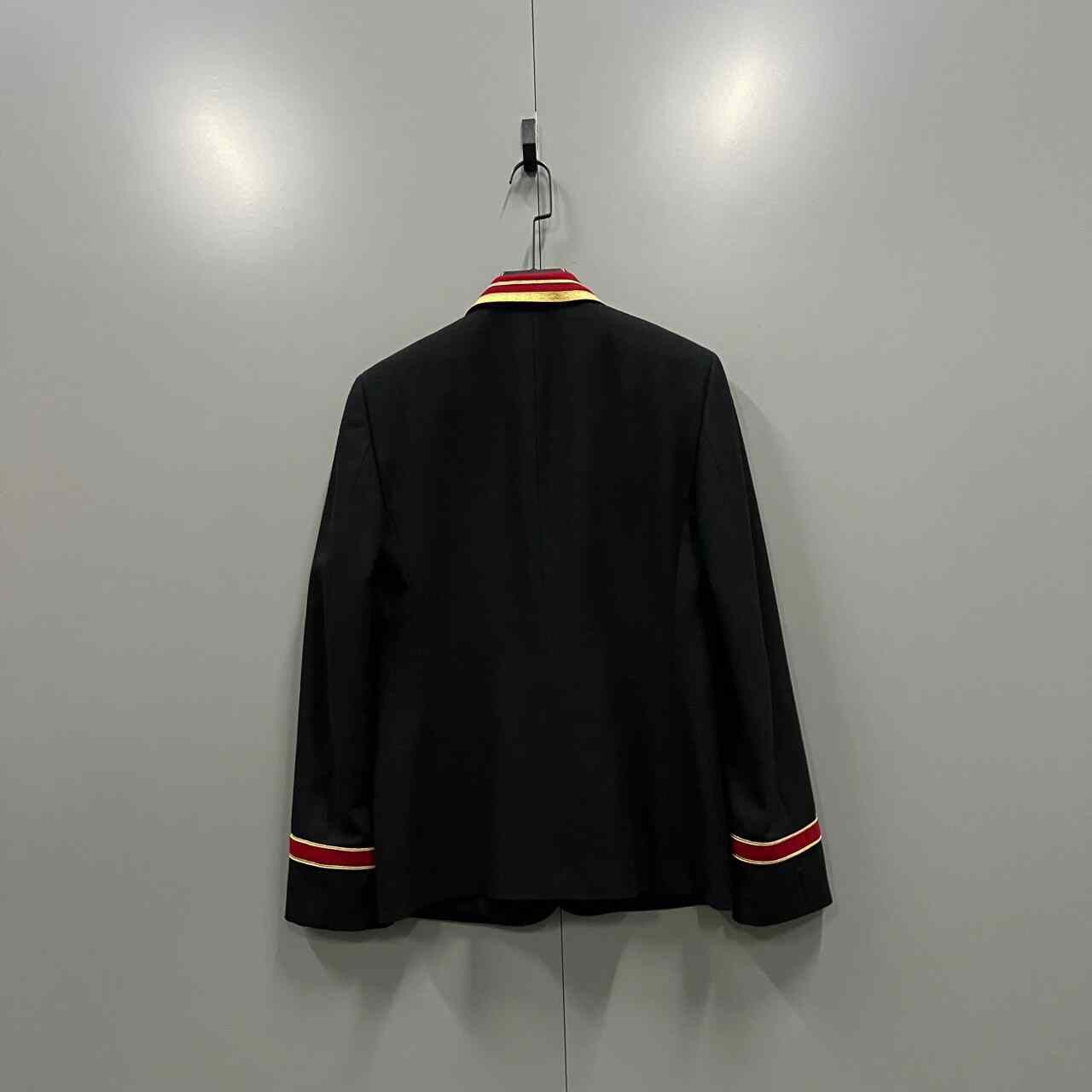 Saint Laurent Paris Saint Laurent Black Blazer Red Gold Trim Size US S / EU 44-46 / 1 - 3 Thumbnail