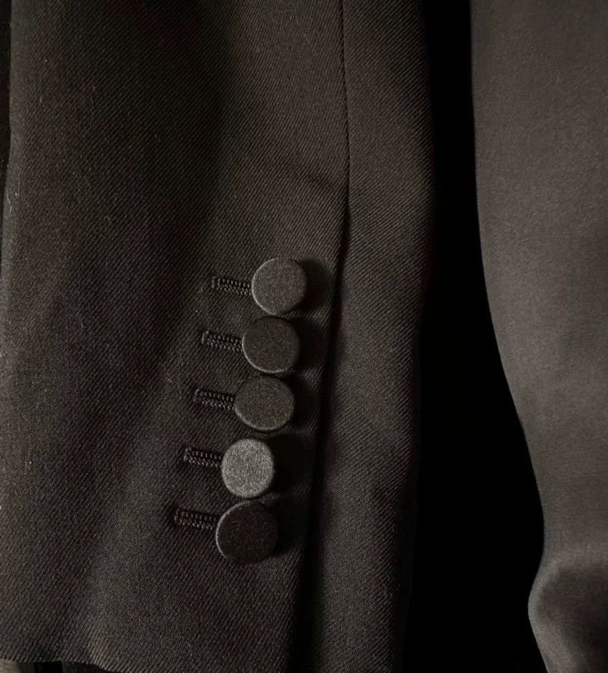 Saint Laurent Paris Saint Laurent Embroidered Black Blazer Size US M / EU 48-50 / 2 - 4 Thumbnail