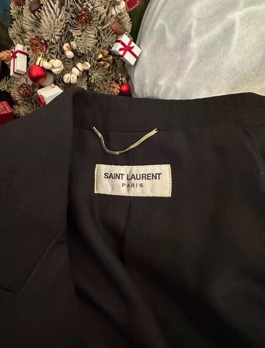 Saint Laurent Paris Saint Laurent Embroidered Black Blazer Size US M / EU 48-50 / 2 - 3 Thumbnail