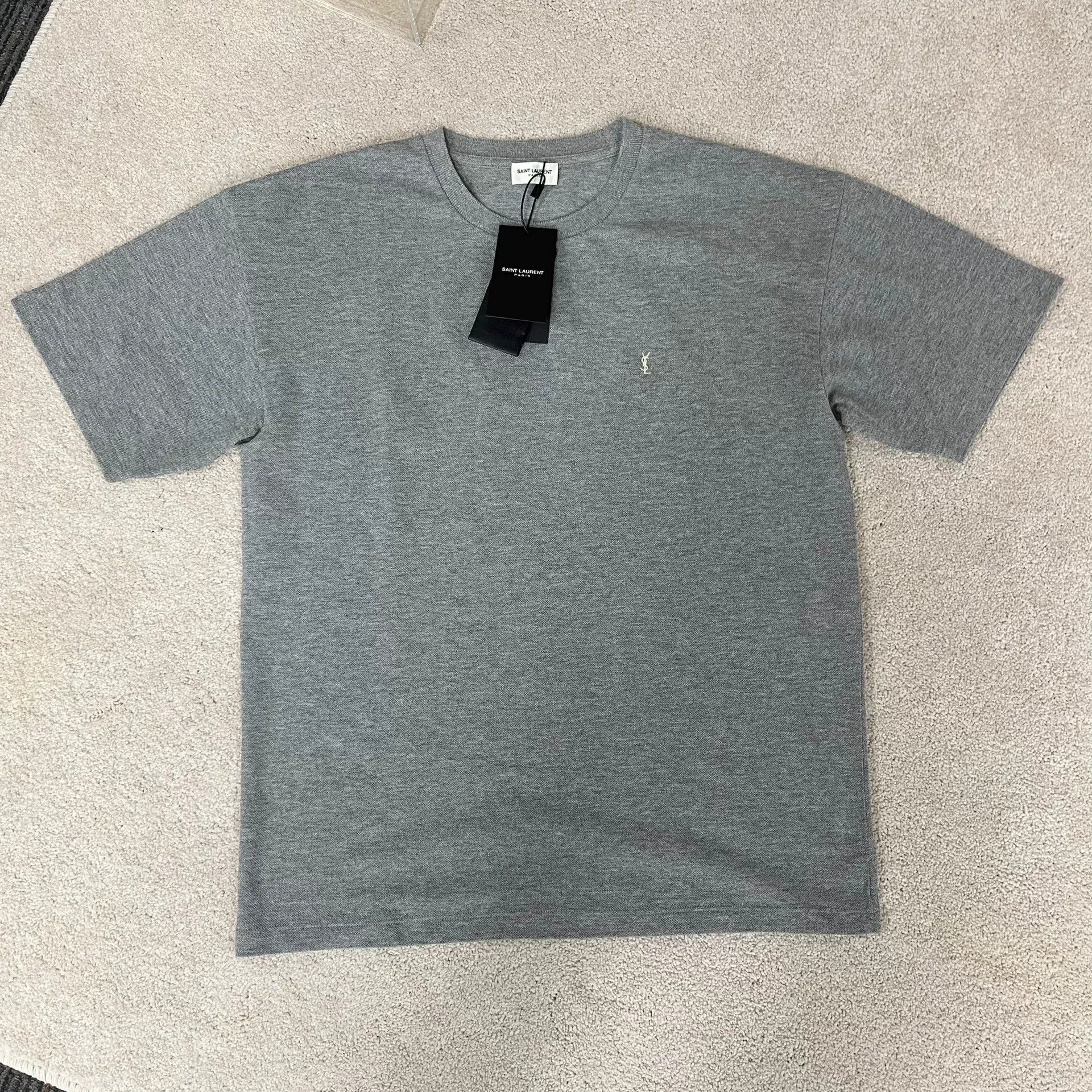 Saint Laurent Paris Saint Laurent YSL Solid Logo Short Sleeve Size US M / EU 48-50 / 2 - 2 Thumbnail