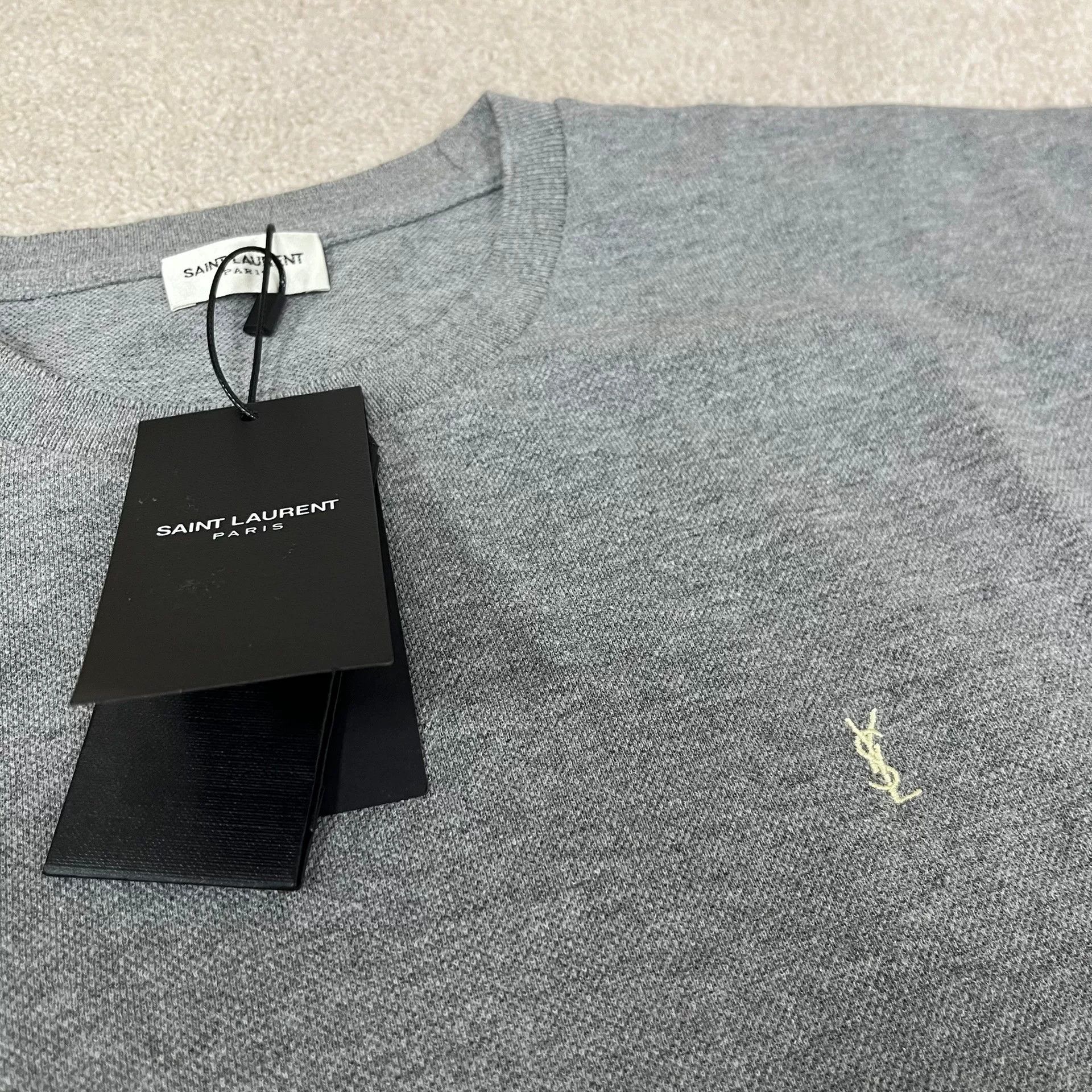 Saint Laurent Paris Saint Laurent YSL Solid Logo Short Sleeve Size US M / EU 48-50 / 2 - 4 Thumbnail
