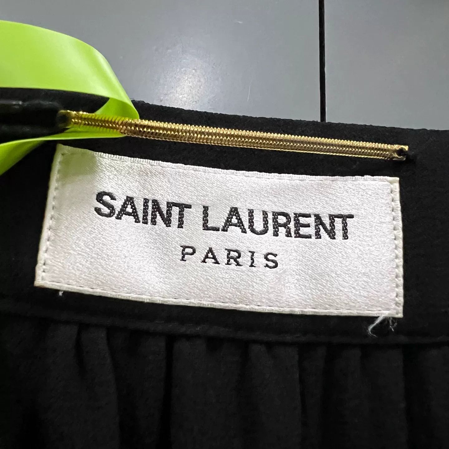Saint Laurent Paris Saint Laurent Black Square Neck Dress Size S / US 4 / IT 40 - 5 Thumbnail