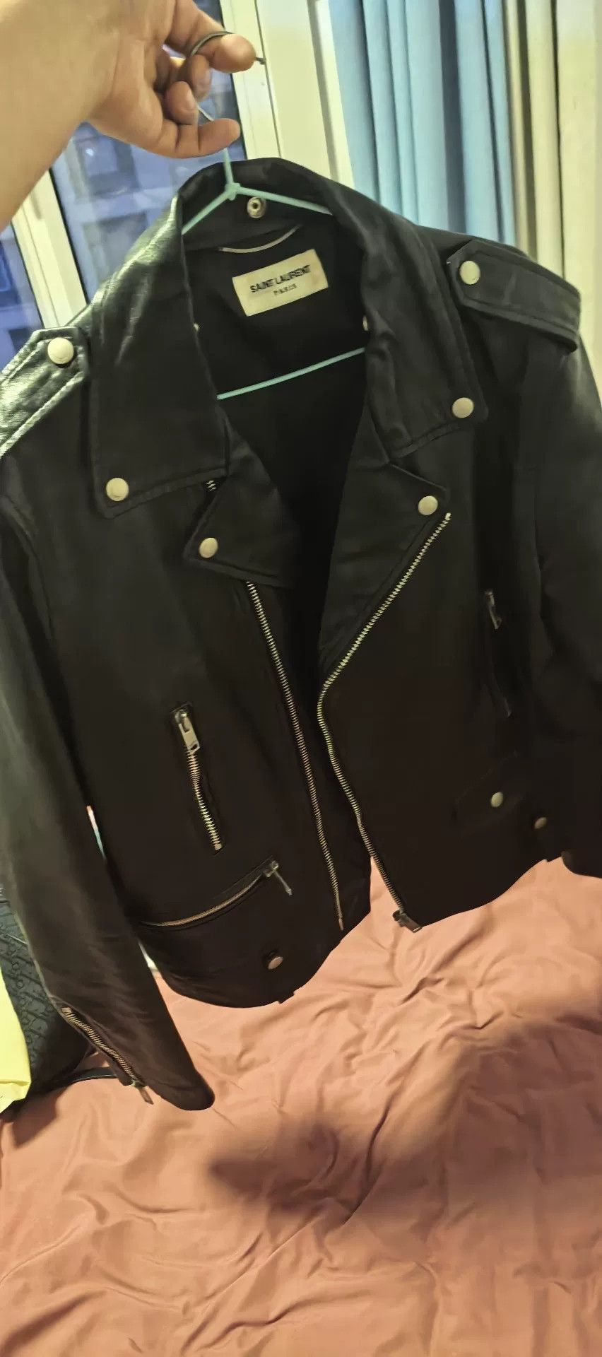 Saint Laurent Paris Saint Laurent Men's Black Biker Jacket Size US M / EU 48-50 / 2 - 5 Thumbnail