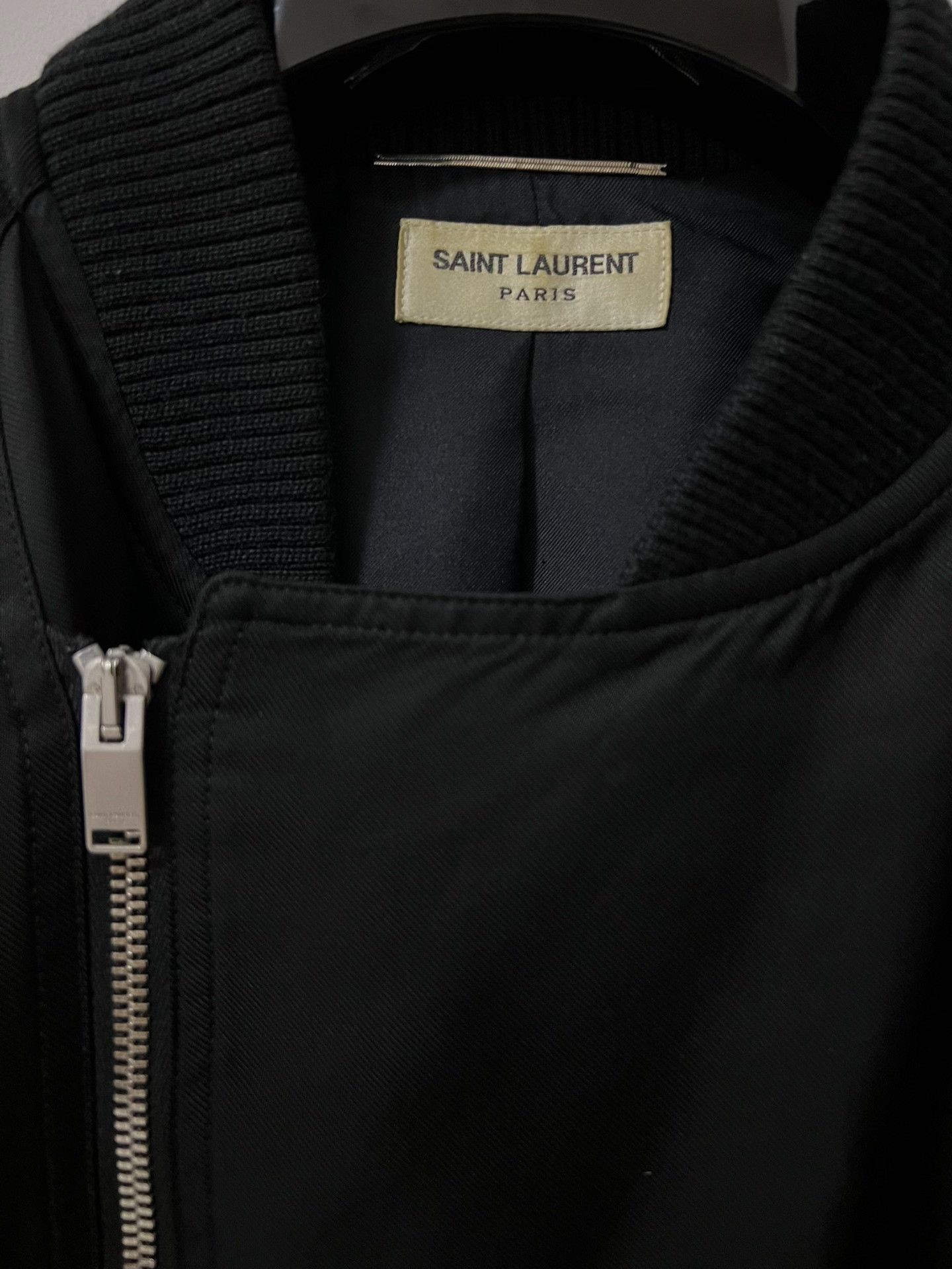 Saint Laurent Paris Saint Laurent Paris Black Bomber Jacket Size US S / EU 44-46 / 1 - 2 Thumbnail