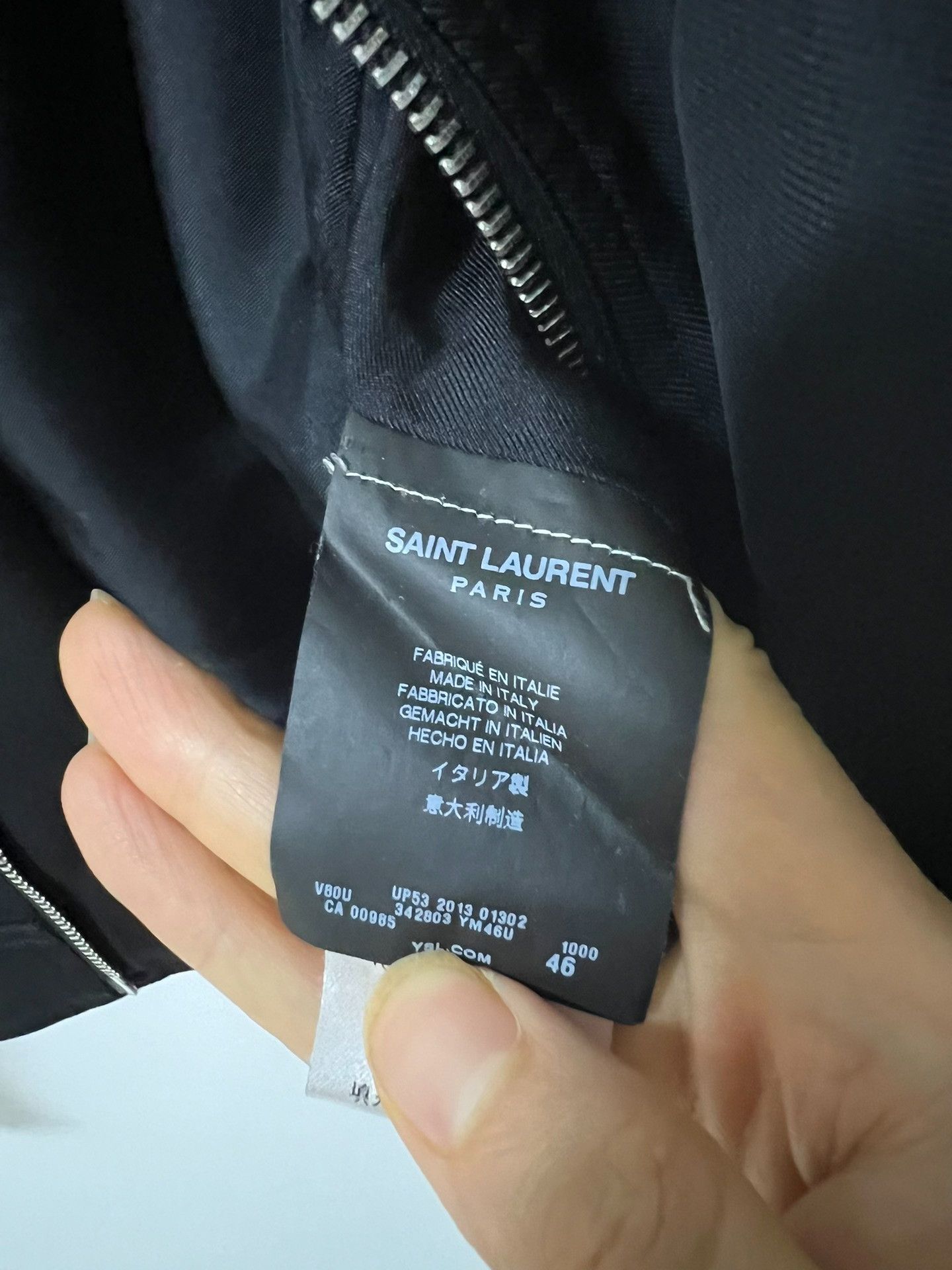 Saint Laurent Paris Saint Laurent Paris Black Bomber Jacket Size US S / EU 44-46 / 1 - 7 Thumbnail