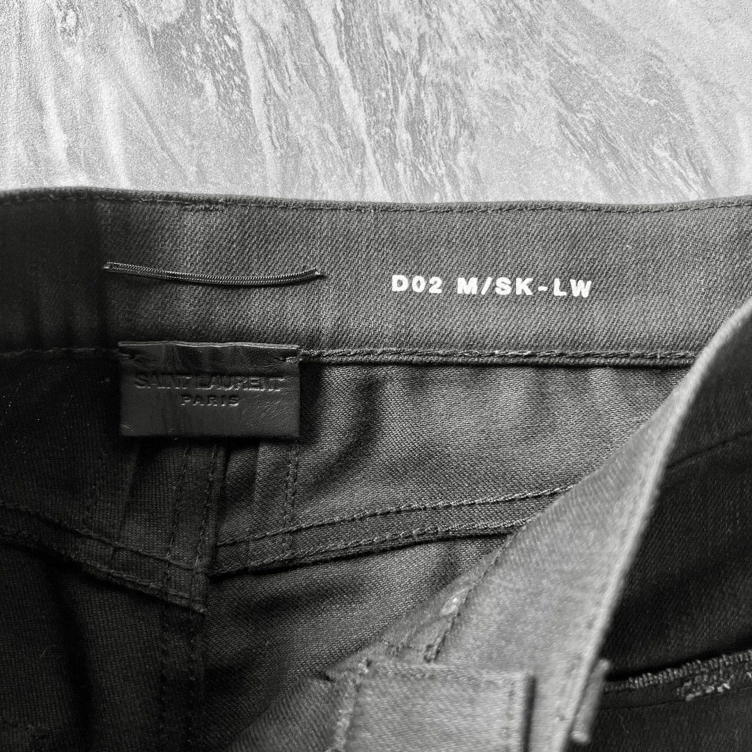 Saint Laurent Paris Saint Laurent 16SS Distressed Black Jeans Size US 27 - 7 Thumbnail