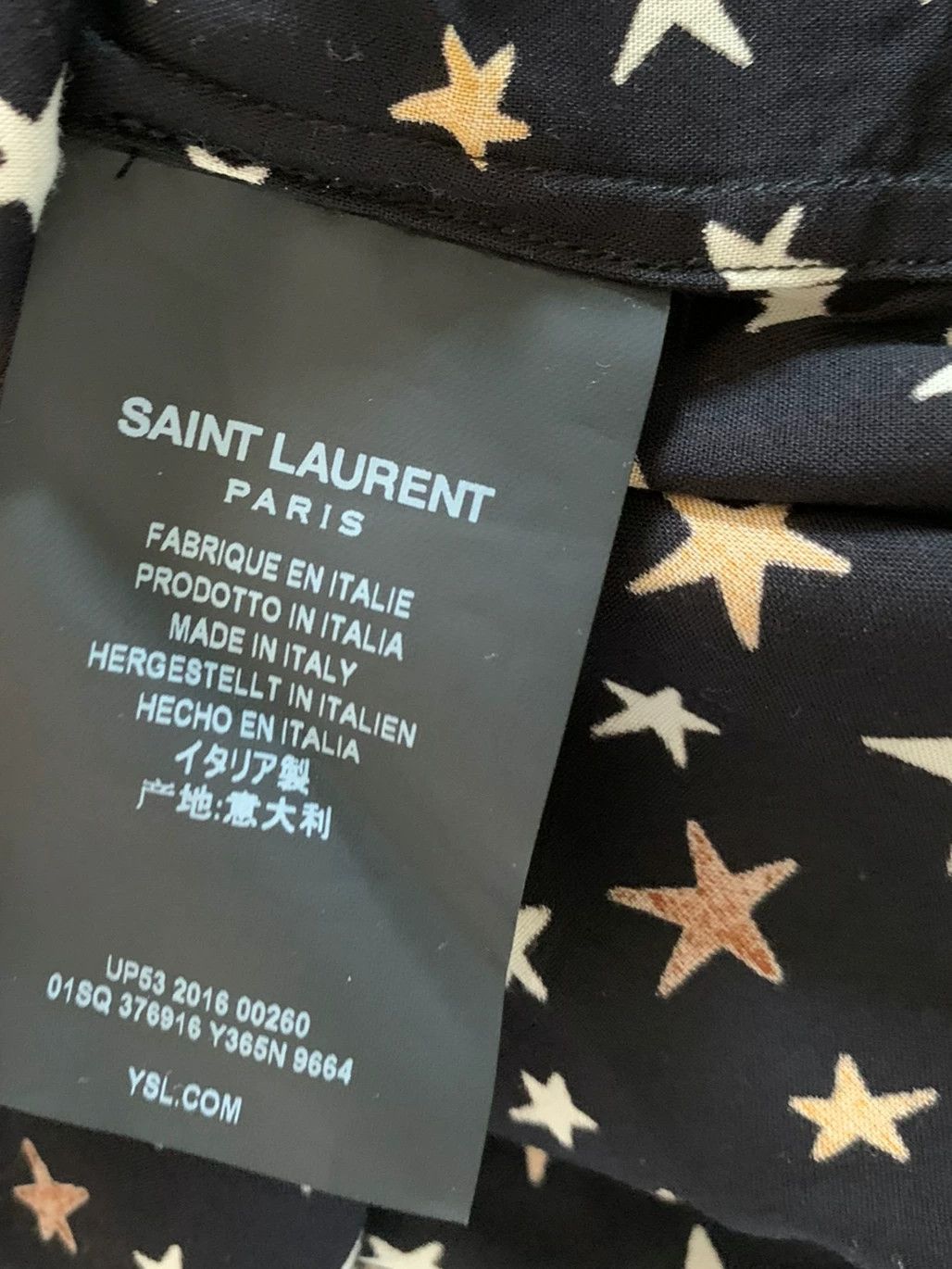 Saint Laurent Paris Saint Laurent Star Print Shirt Size US M / EU 48-50 / 2 - 4 Thumbnail
