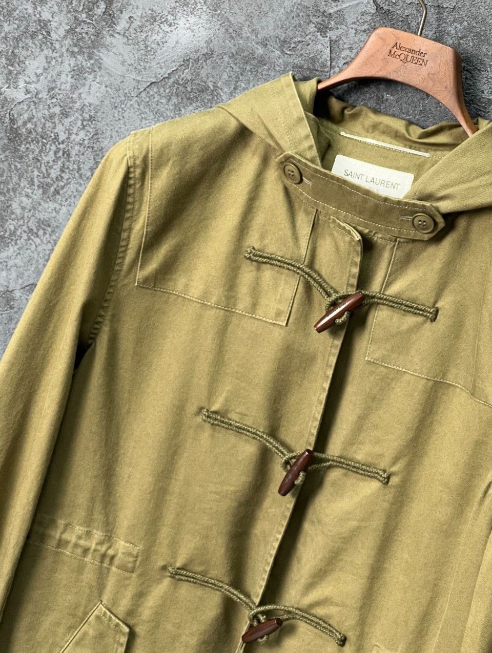 Saint Laurent Paris SAINT LAURENT Toggle Hooded Coat Size US S / EU 44-46 / 1 - 4 Thumbnail