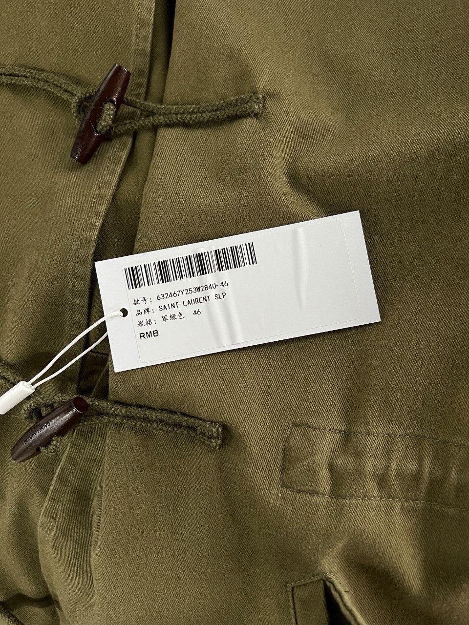Saint Laurent Paris SAINT LAURENT Toggle Hooded Coat Size US S / EU 44-46 / 1 - 8 Thumbnail