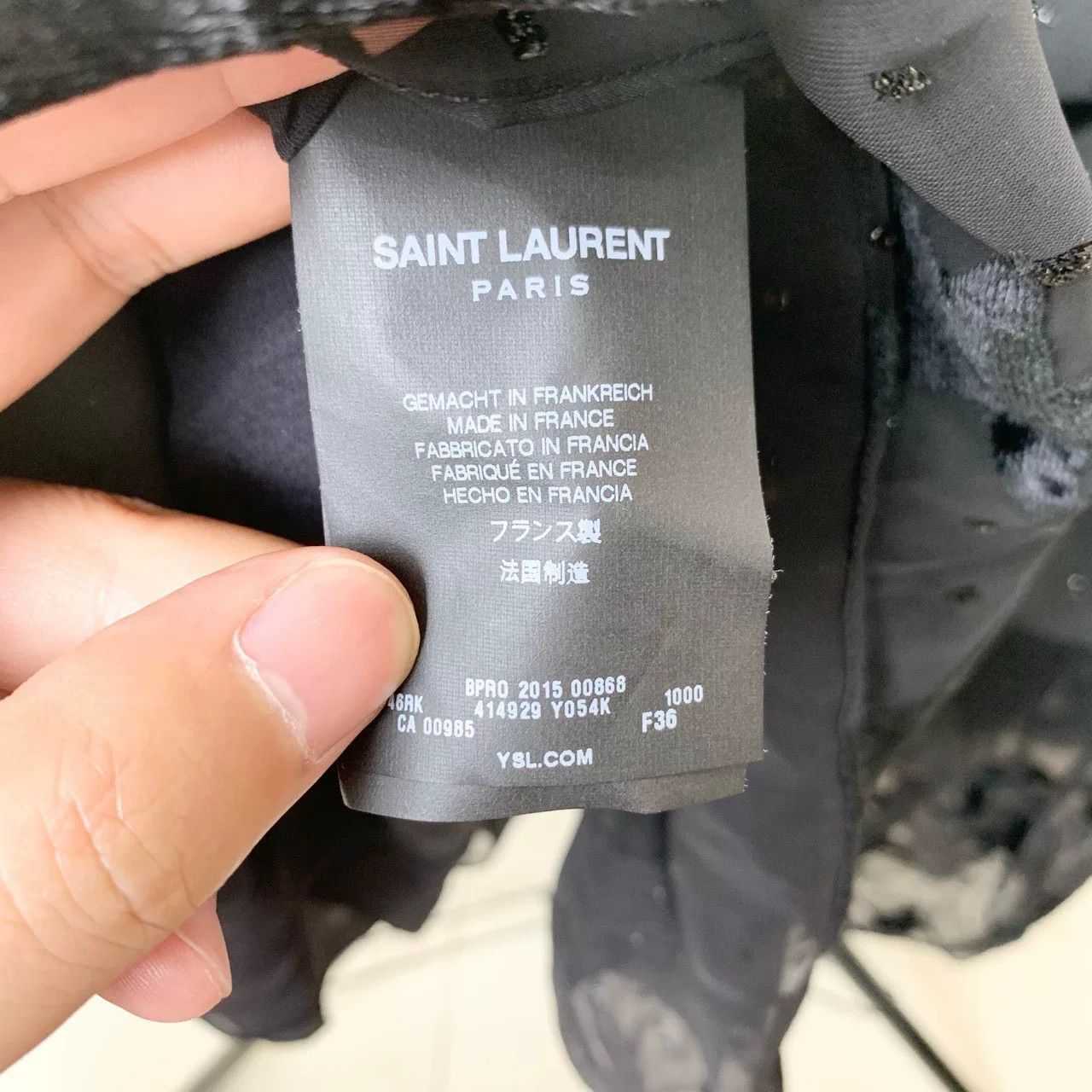 Saint Laurent Paris Saint Laurent Star Print Collar Dress Size XS / US 0-2 / IT 36-38 - 3 Thumbnail