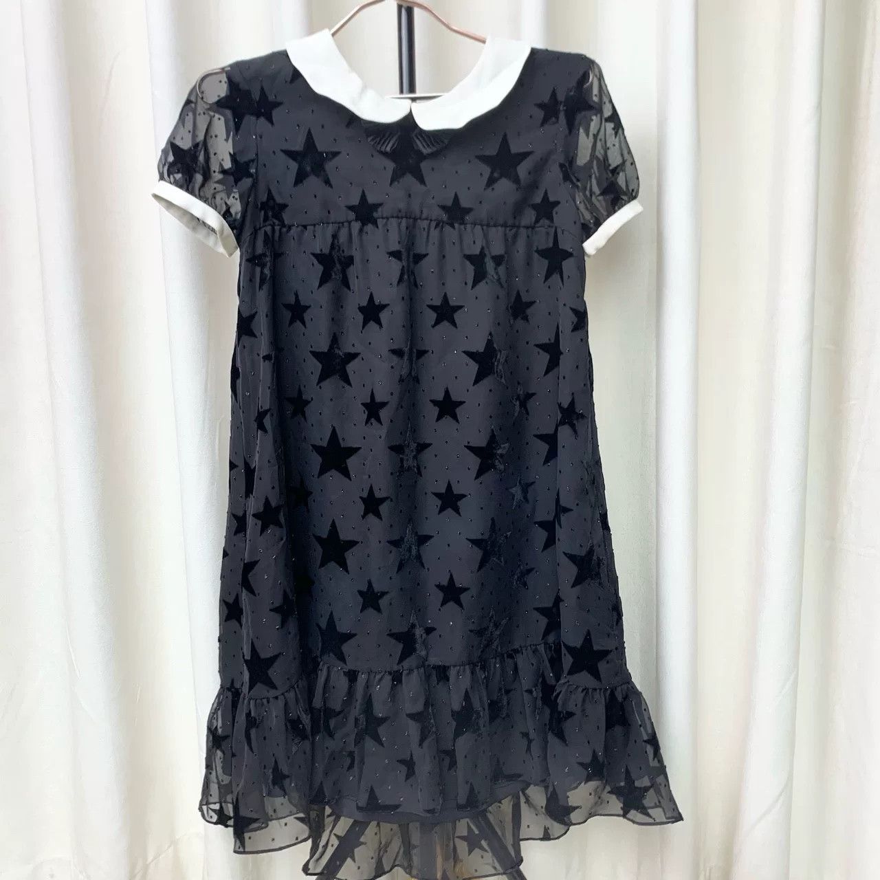 Saint Laurent Paris Saint Laurent Star Print Collar Dress Size XS / US 0-2 / IT 36-38 - 2 Thumbnail