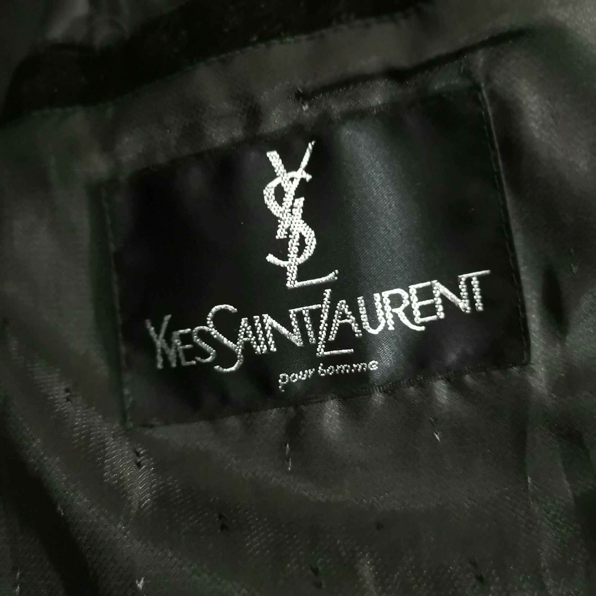 Saint Laurent Paris Yves Saint Laurent Black Velvet Bomber Jacket Size US XL / EU 56 / 4 - 4 Thumbnail