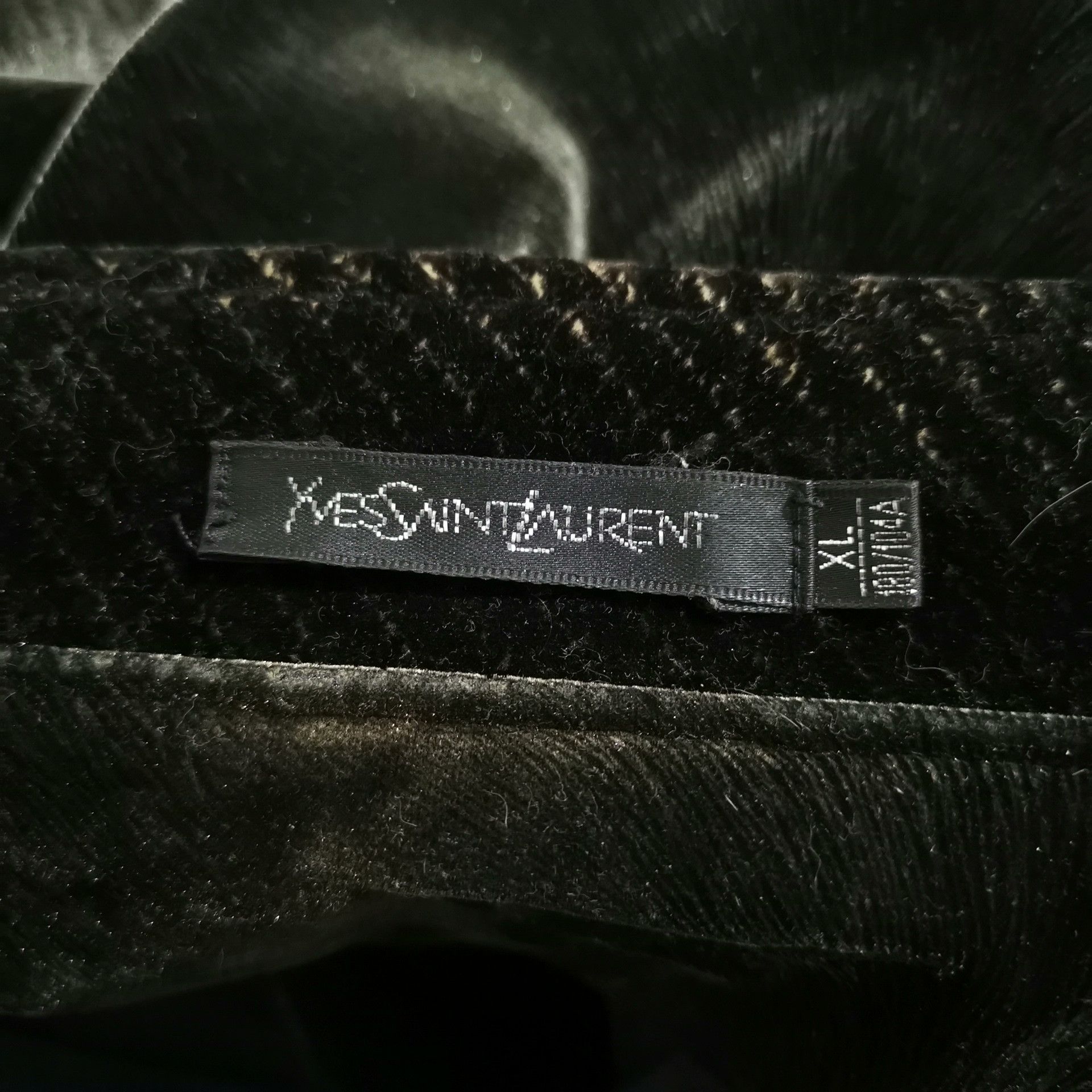Saint Laurent Paris Yves Saint Laurent Black Velvet Bomber Jacket Size US XL / EU 56 / 4 - 5 Thumbnail