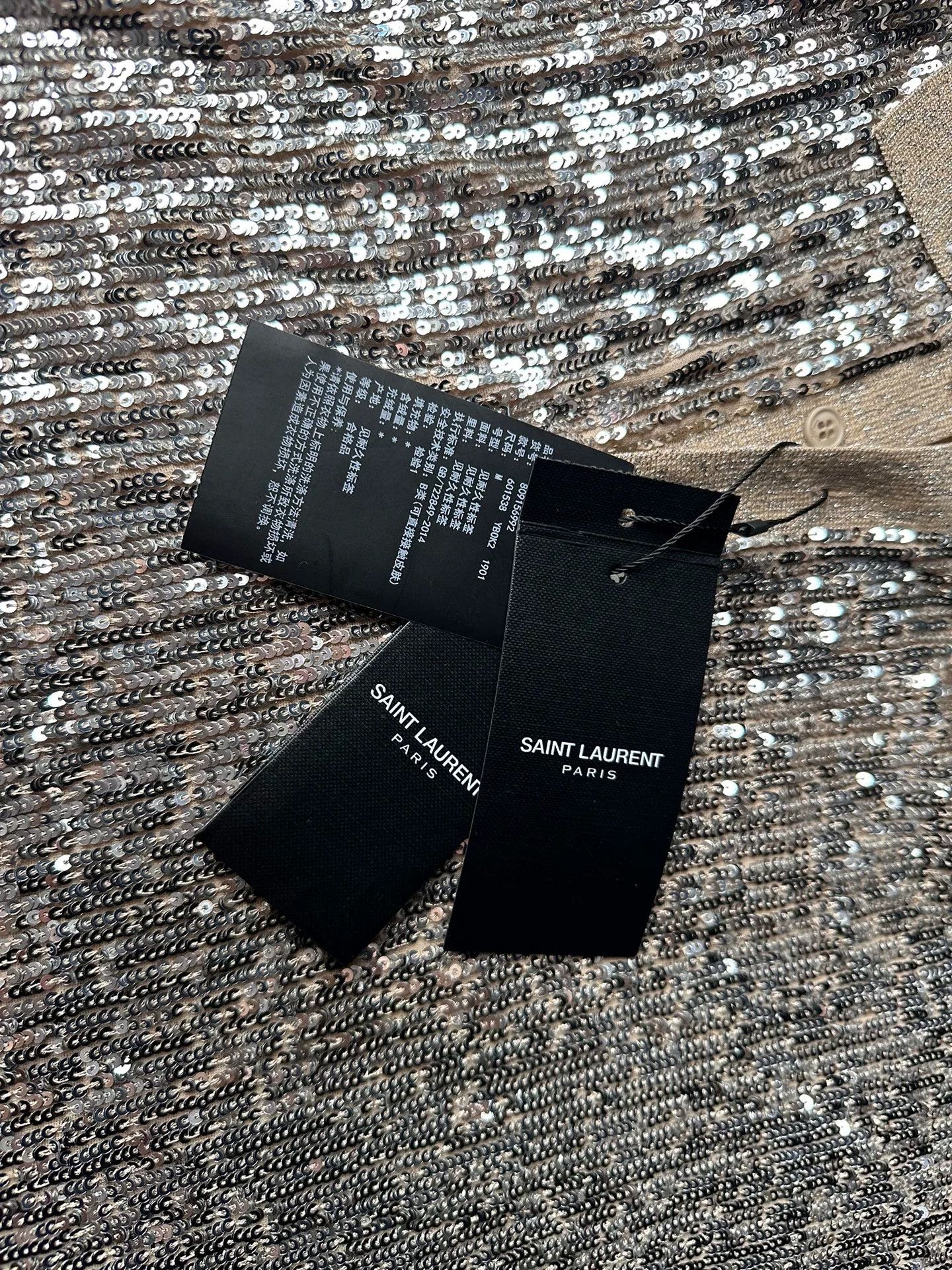 Saint Laurent Paris Saint Laurent Sequined Sleeveless Top Size M / US 6-8 / IT 42-44 - 3 Thumbnail