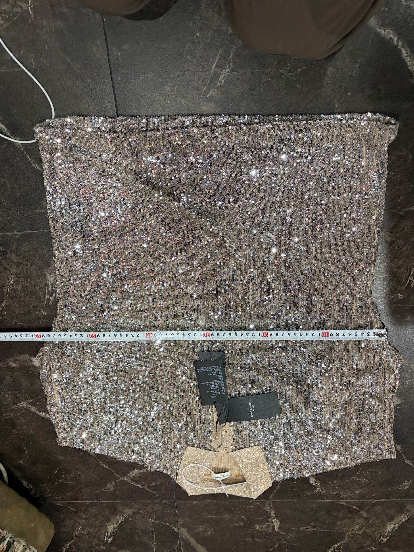 Saint Laurent Paris Saint Laurent Sequined Sleeveless Top Size M / US 6-8 / IT 42-44 - 7 Thumbnail