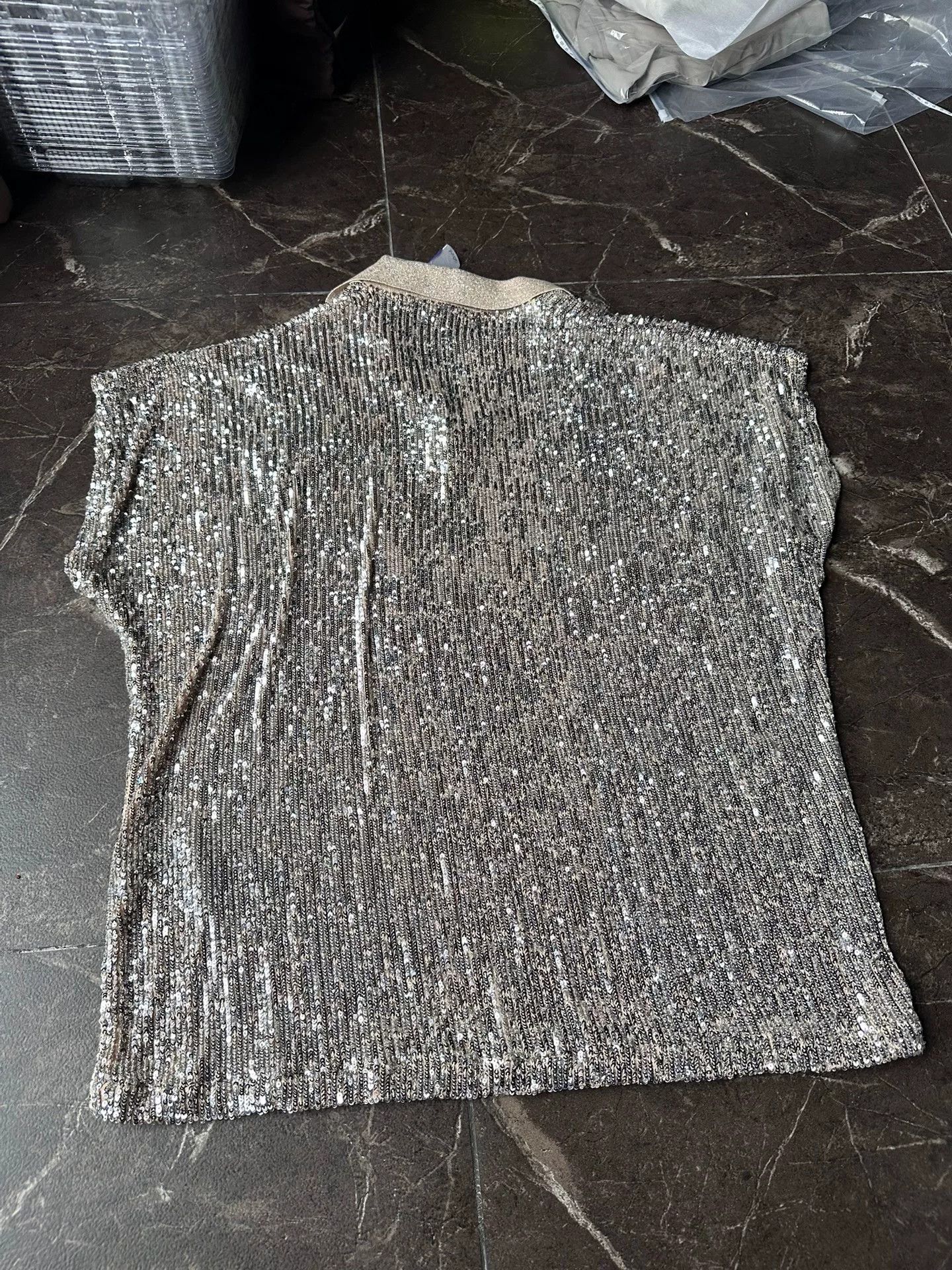 Saint Laurent Paris Saint Laurent Sequined Sleeveless Top Size M / US 6-8 / IT 42-44 - 6 Thumbnail