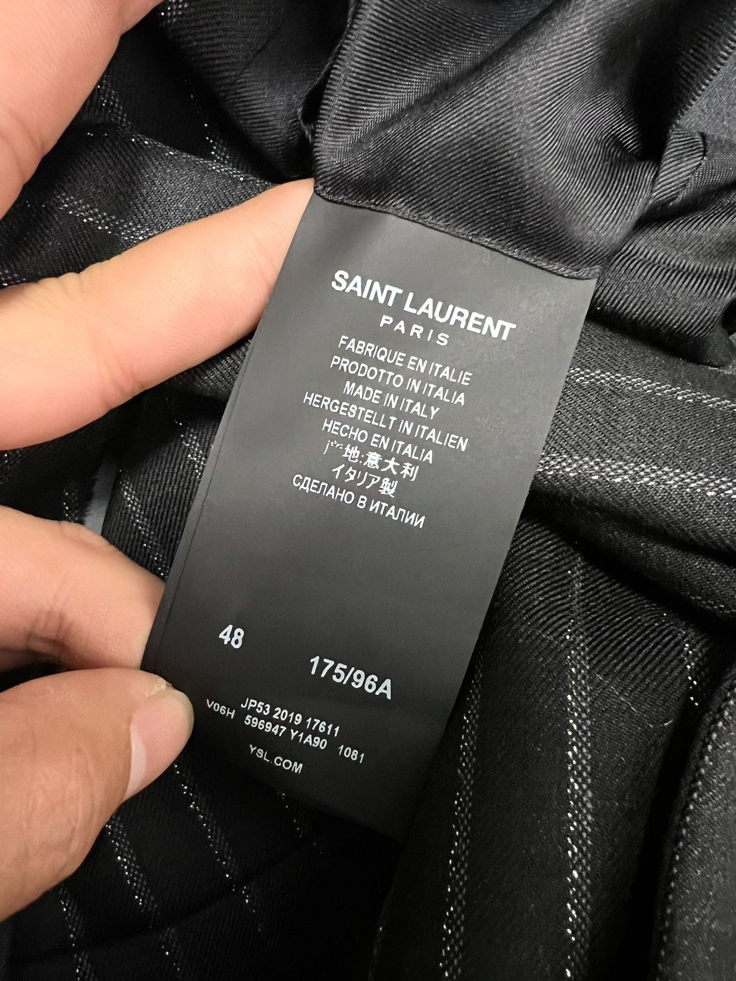 Saint Laurent Paris Saint Laurent Double-Breasted Pinstripe Blazer Size US M / EU 48-50 / 2 - 5 Thumbnail