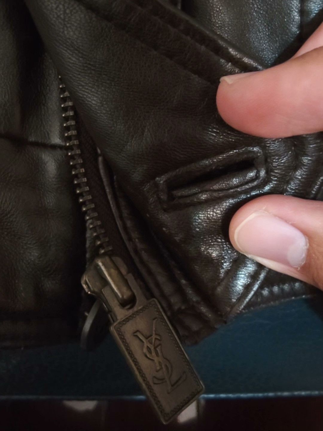 Saint Laurent Paris YSL Vintage Brown Men's Leather Jacket Size US L / EU 52-54 / 3 - 6 Thumbnail