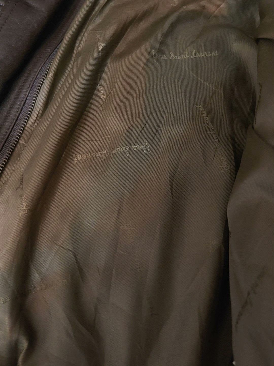 Saint Laurent Paris YSL Vintage Brown Men's Leather Jacket Size US L / EU 52-54 / 3 - 8 Thumbnail