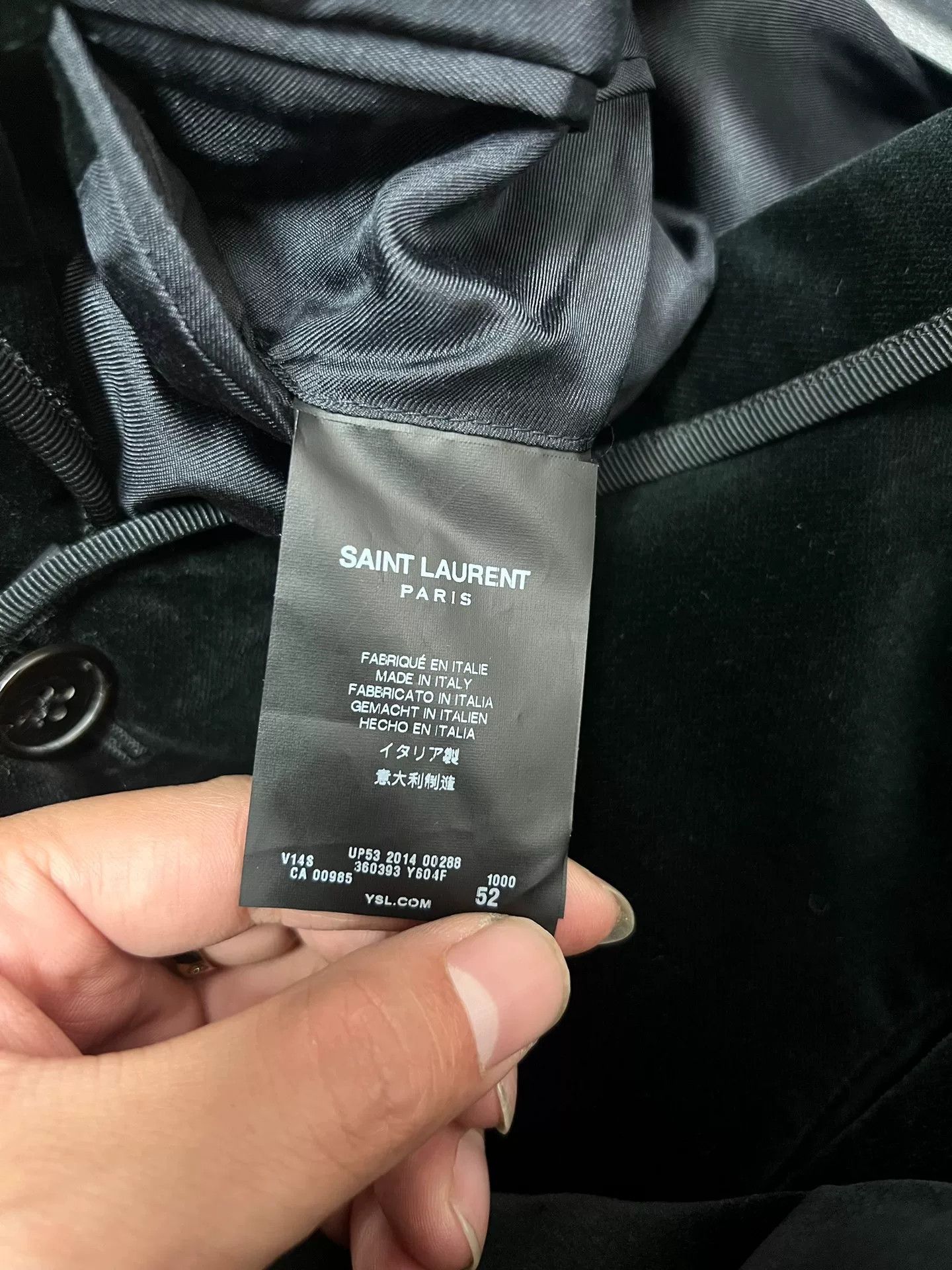 Saint Laurent Paris Saint Laurent SLP Velvet Court Blazer Size US L / EU 52-54 / 3 - 5 Thumbnail